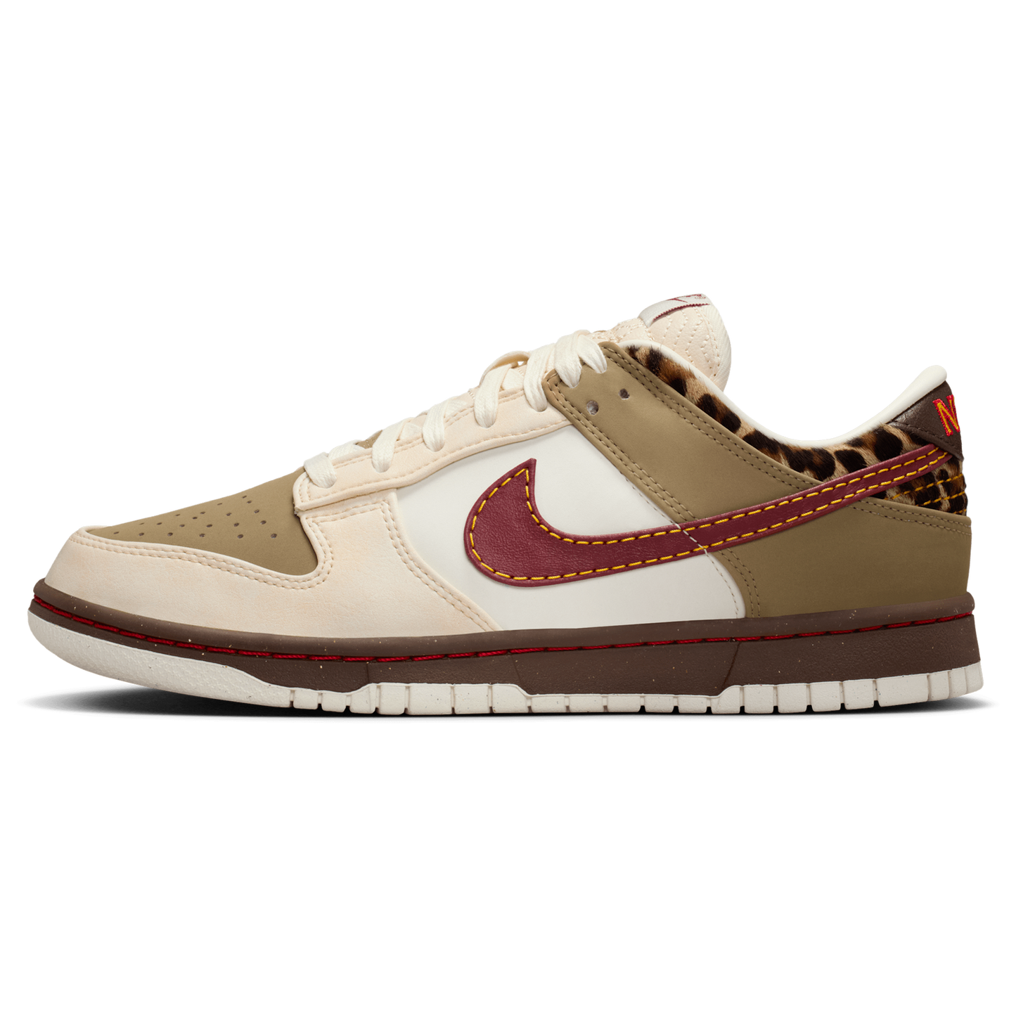 Nike Dunk Low NA29 - Women's - Khaki/Team Red/Baroque Brown