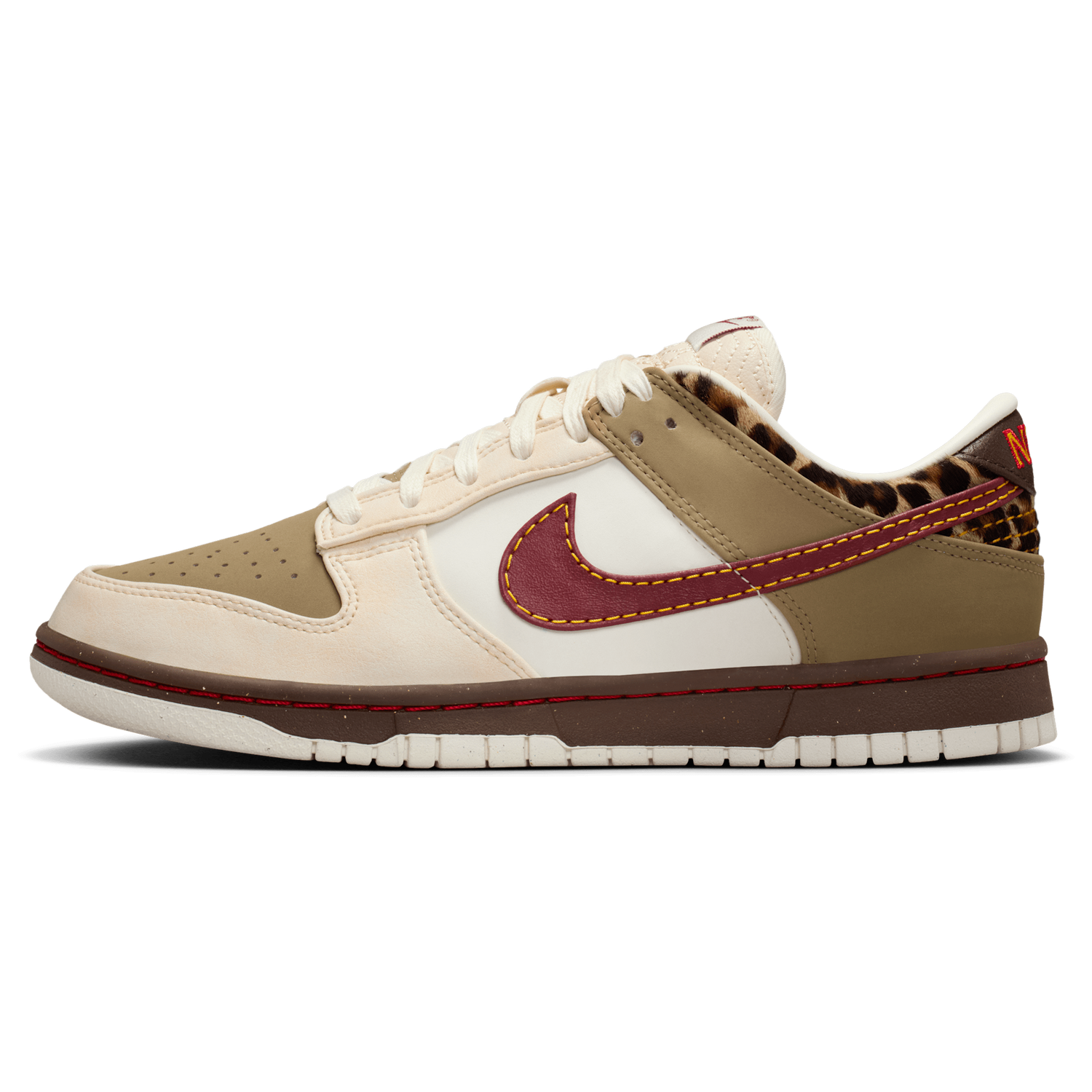 Nike Dunk Low NA29 - Women's - Khaki/Team Red/Baroque Brown