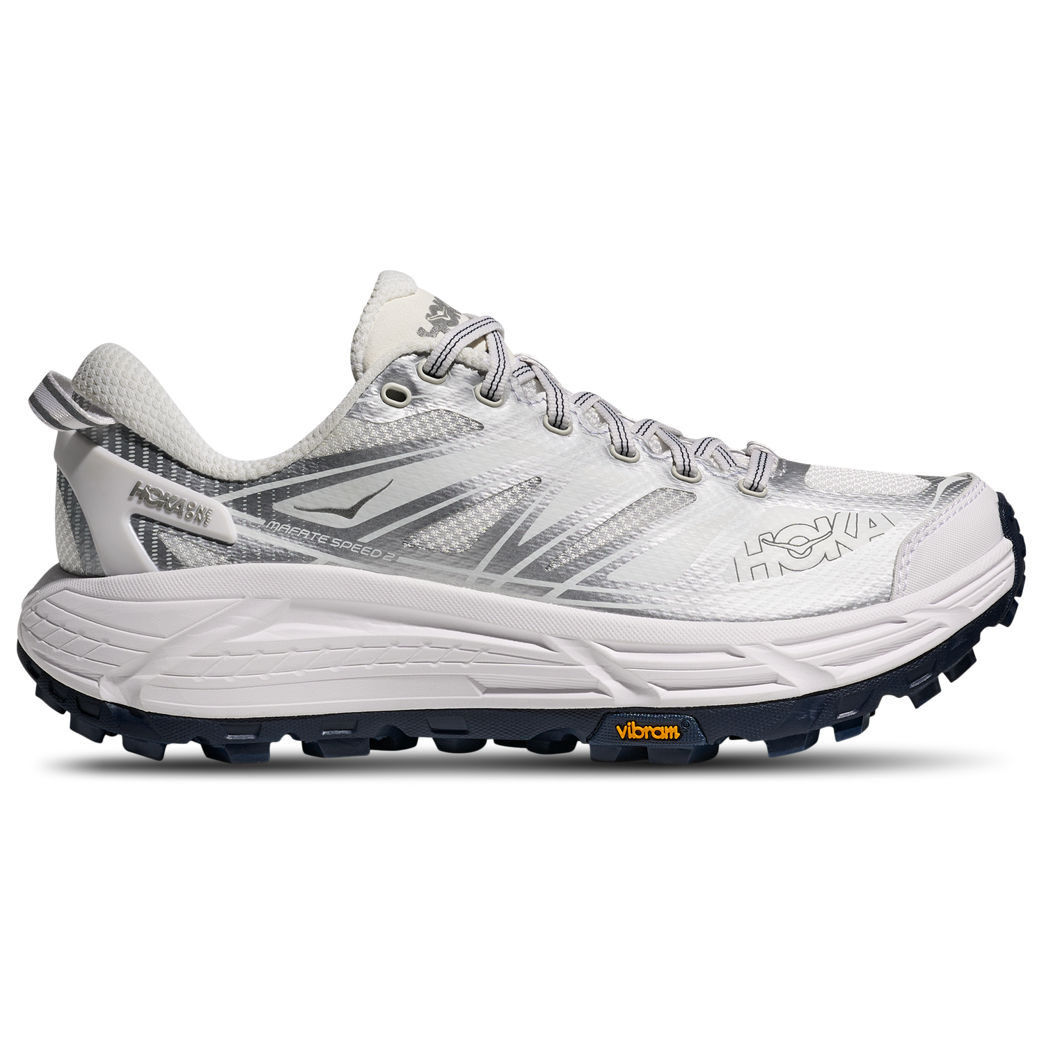 HOKA Mafate Speed 2 - Men's - White/Silver