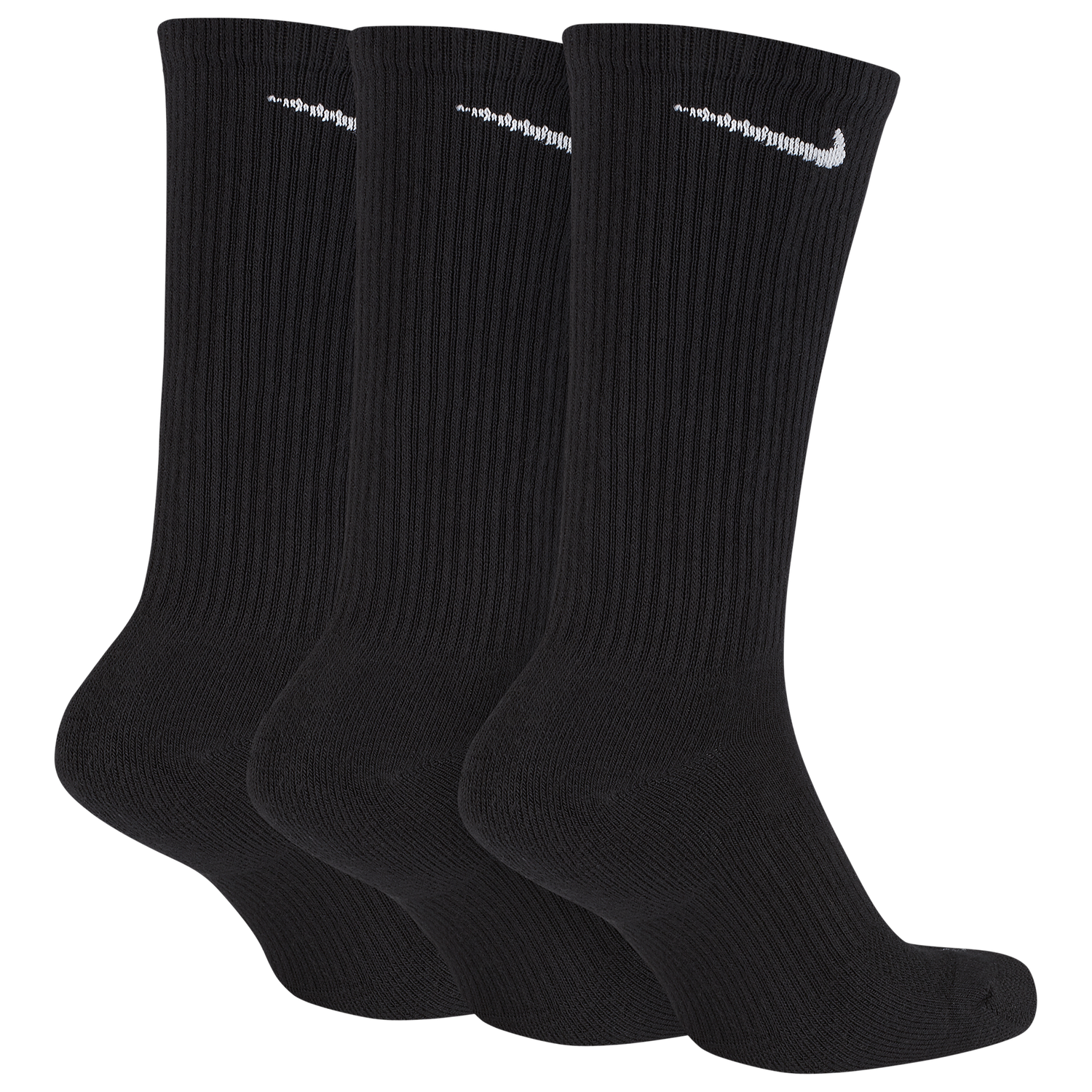 Nike 3 Pack Dri-FIT Plus Crew Socks - Men's - Black/White