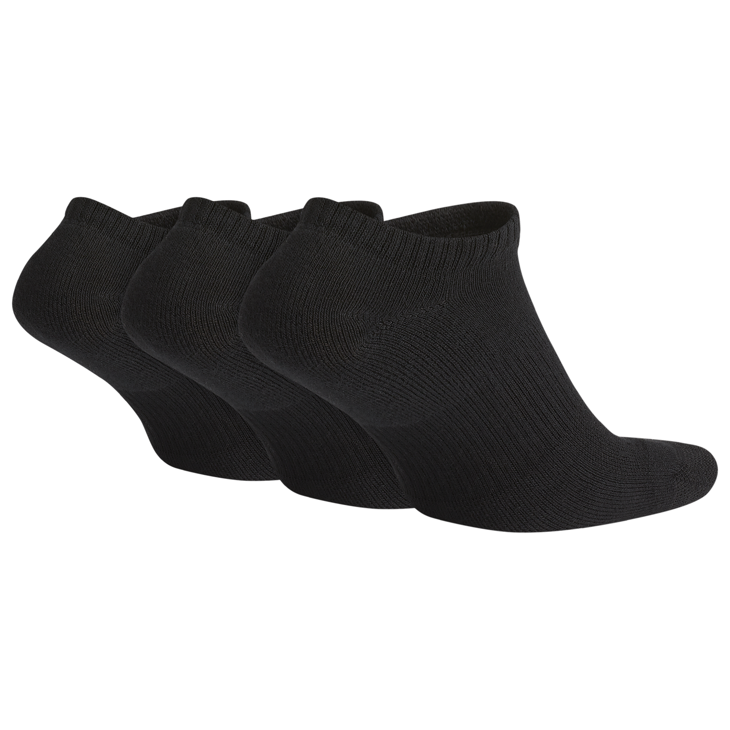 Nike 3 Pack Dri-FIT Plus No Show Socks - Men's - White/Black
