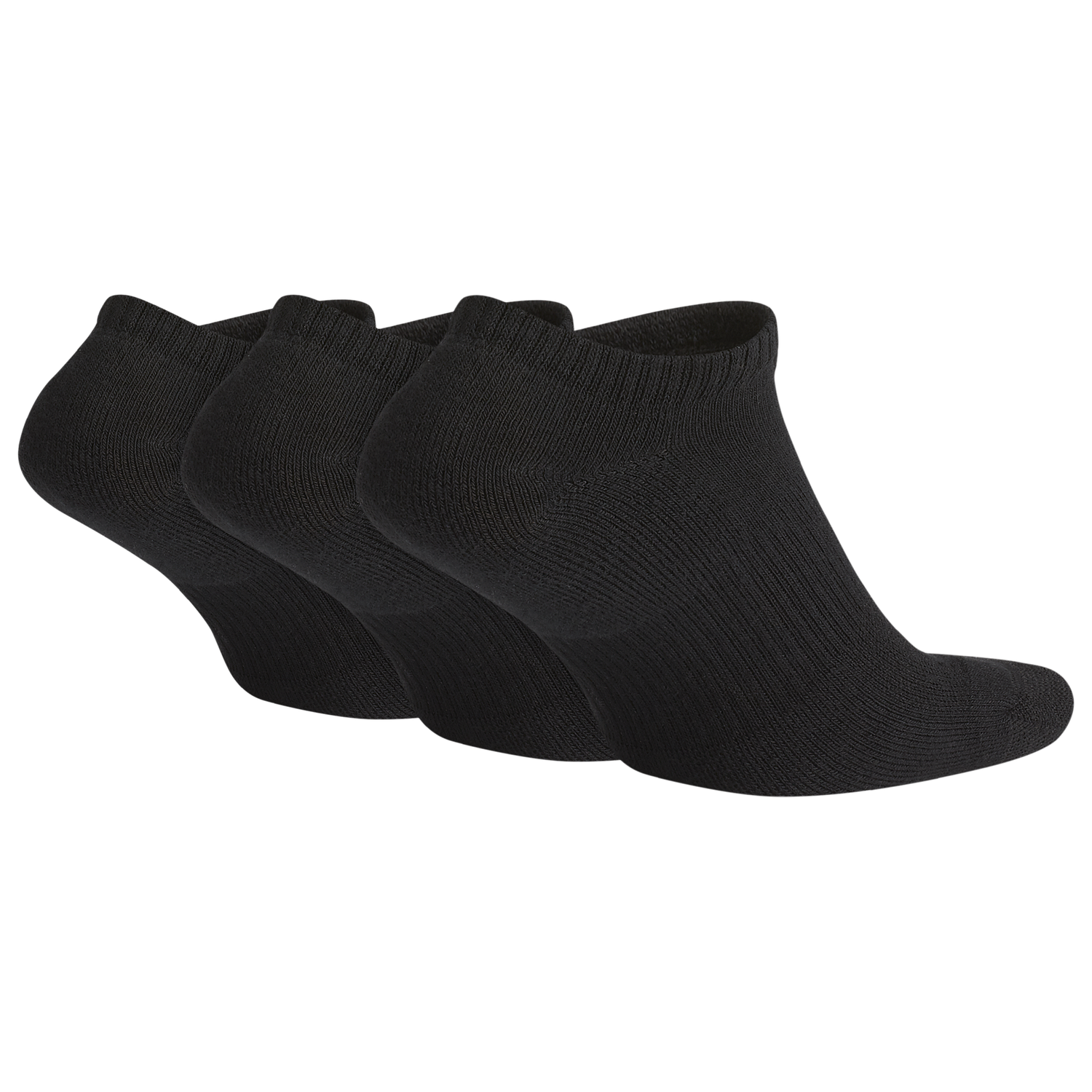 Nike 3 Pack Dri-FIT Plus No Show Socks - Men's - White/Black
