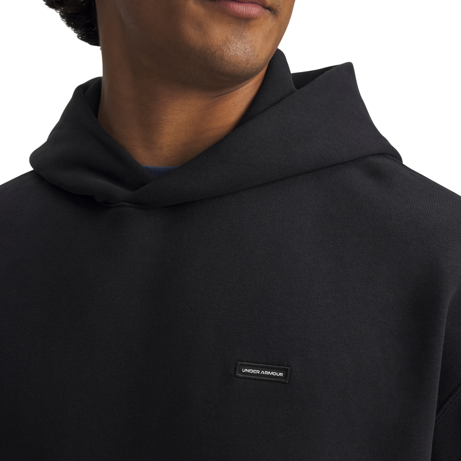 Under Armour Icon Heavy Rib Hoodie - Men's - Black/White