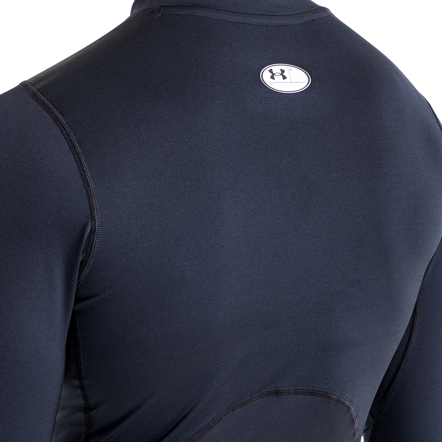 Under Armour HG Armour Comp Mock Long Sleeve - Men's - Black/White