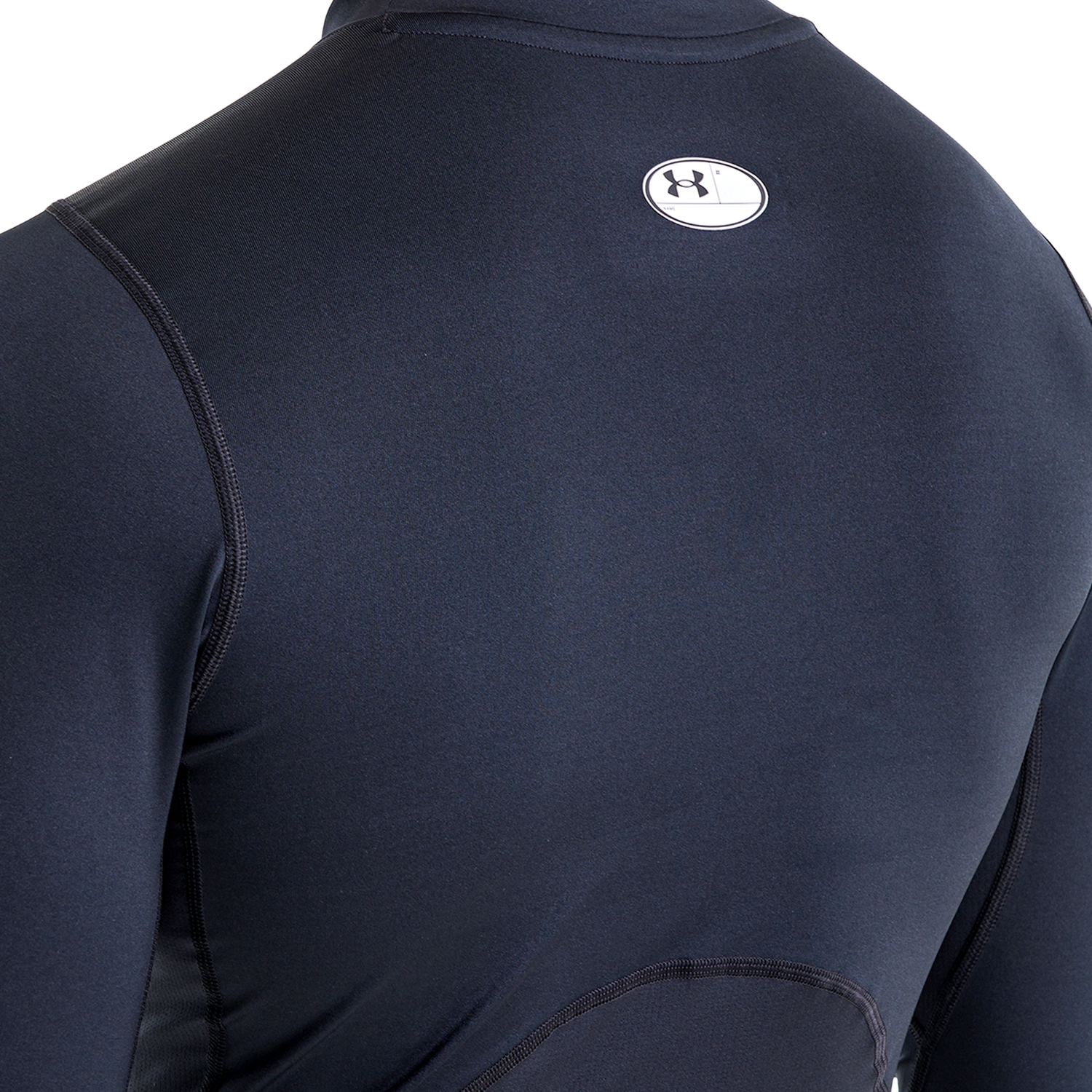 Under Armour HG Armour Comp Mock Long Sleeve - Men's - Black/White