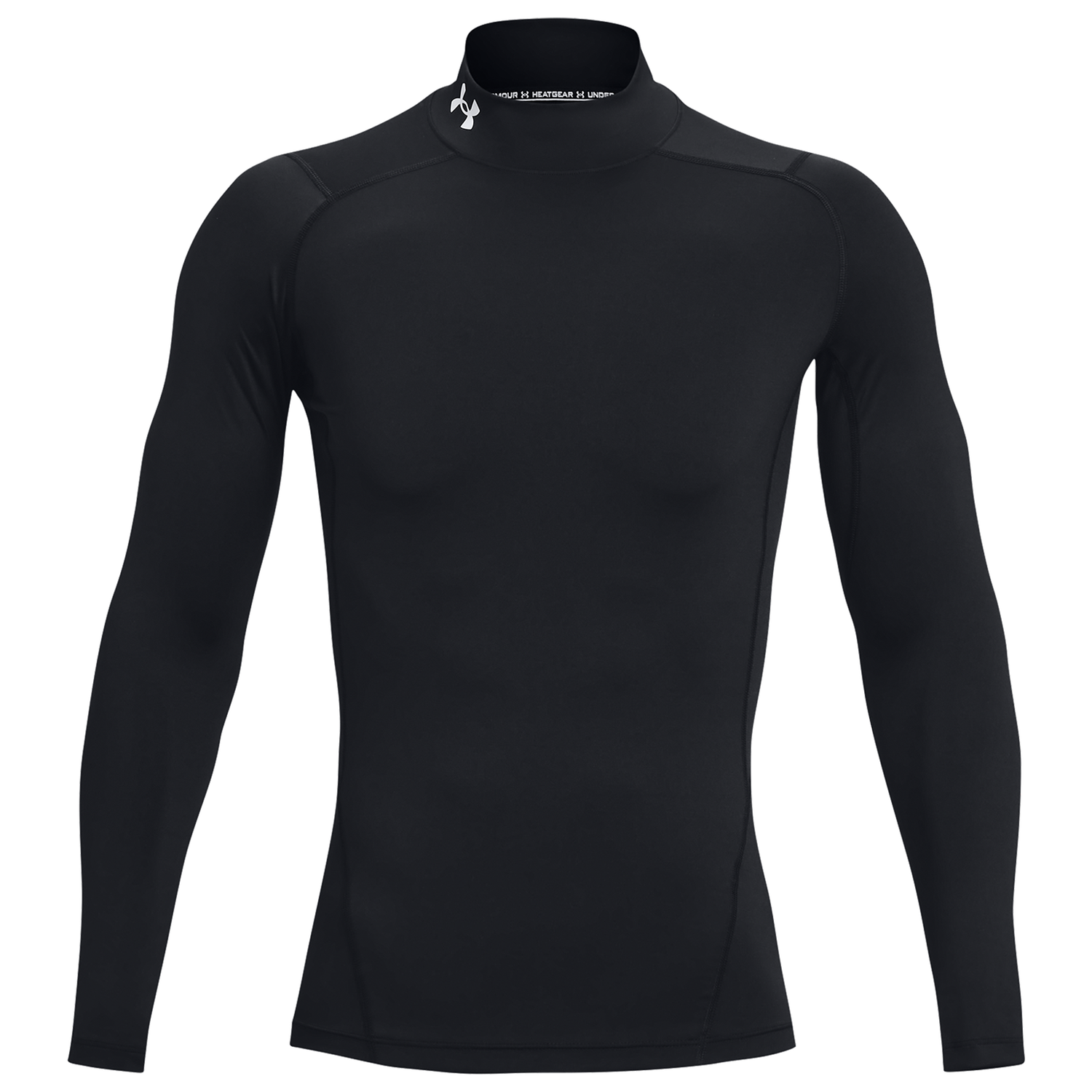 Under Armour HG Armour Comp Mock Long Sleeve - Men's - Black/White