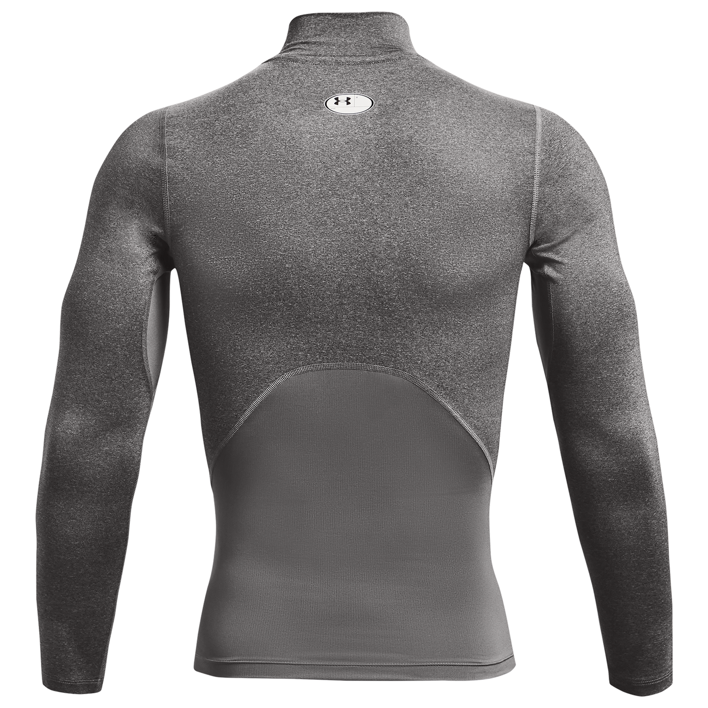 Under Armour HG Armour Comp Mock Long Sleeve - Men's - Carbon Heather/Black