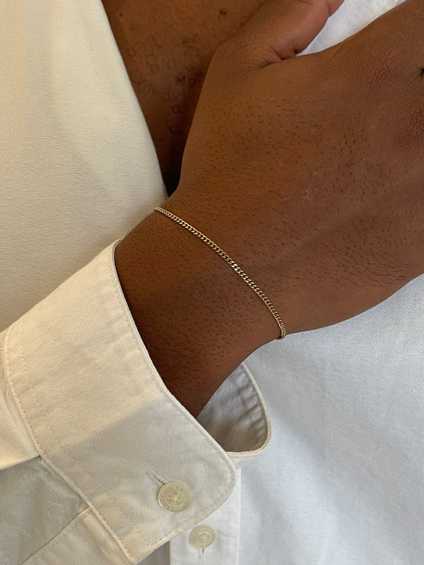 CUBAN BRACELET 1.8MM | 18K Gold