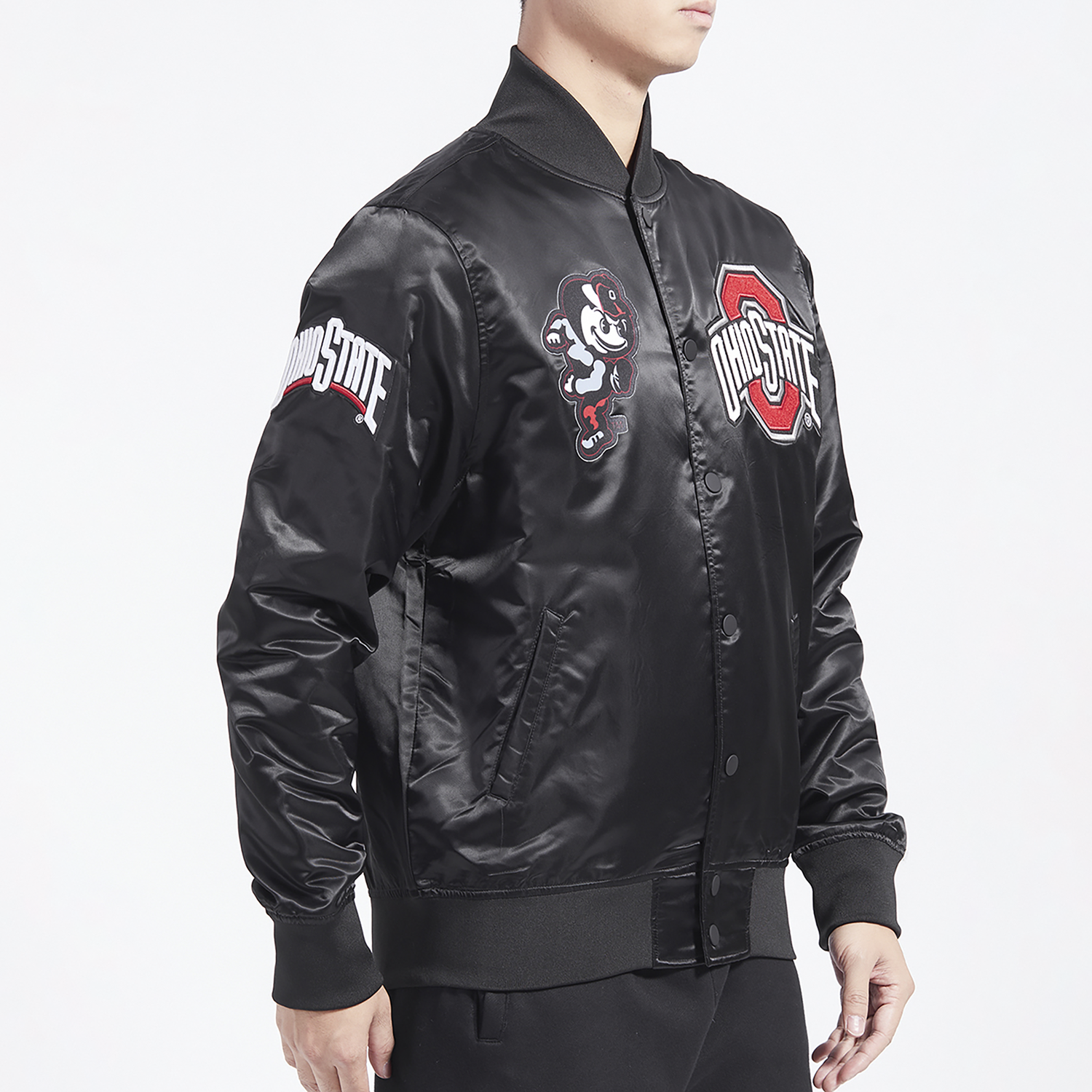 Pro Standard Ohio State Classic Satin Jacket - Men's - Red/Black