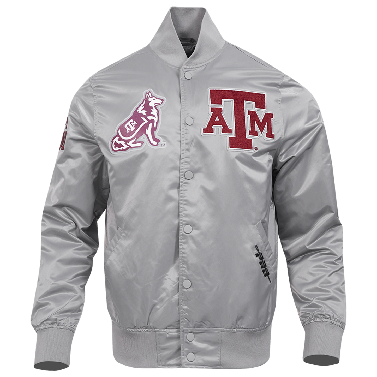 Pro Standard Texas A&M Classic Satin Jacket - Men's - Gray/Multi