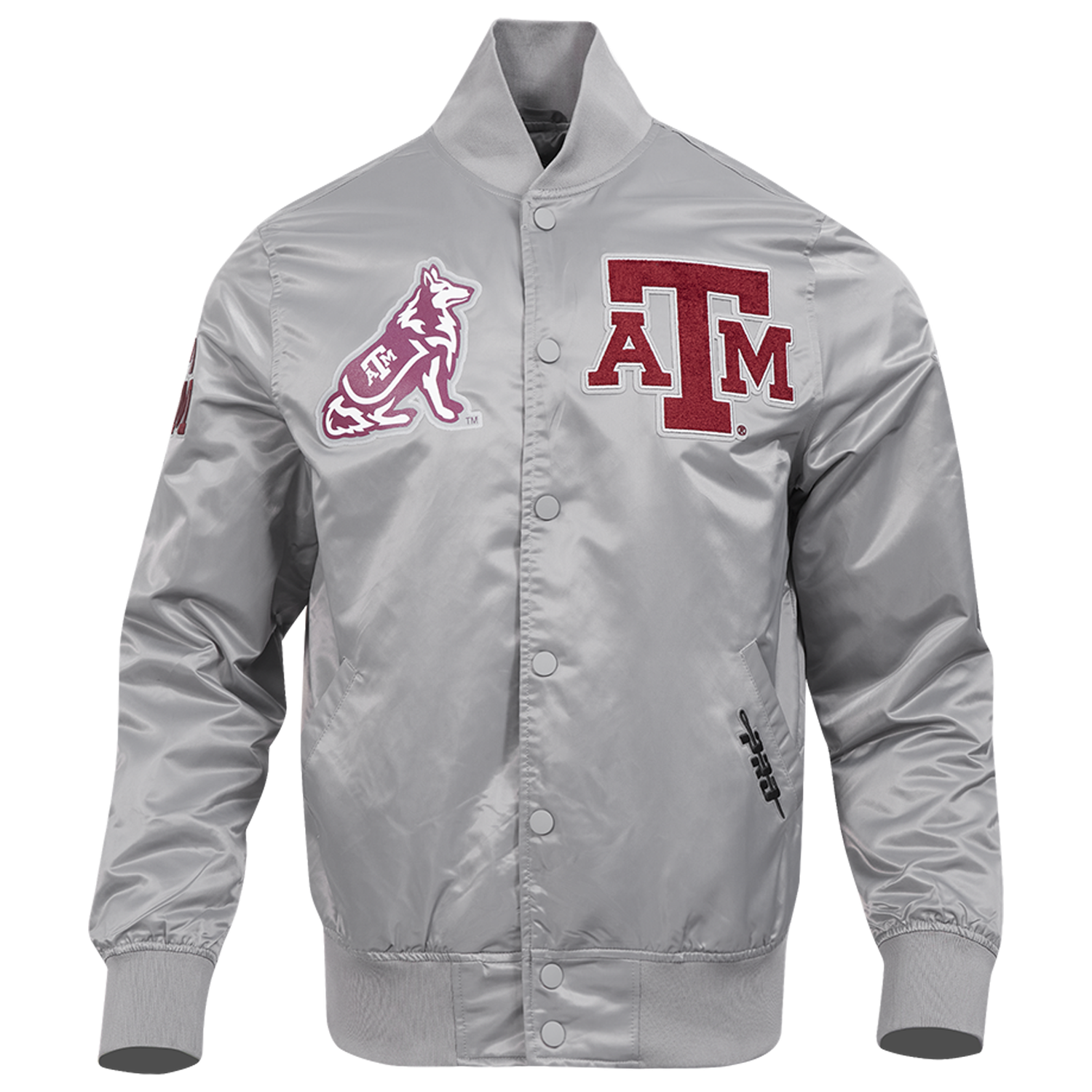 Pro Standard Texas A&M Classic Satin Jacket - Men's - Gray/Multi
