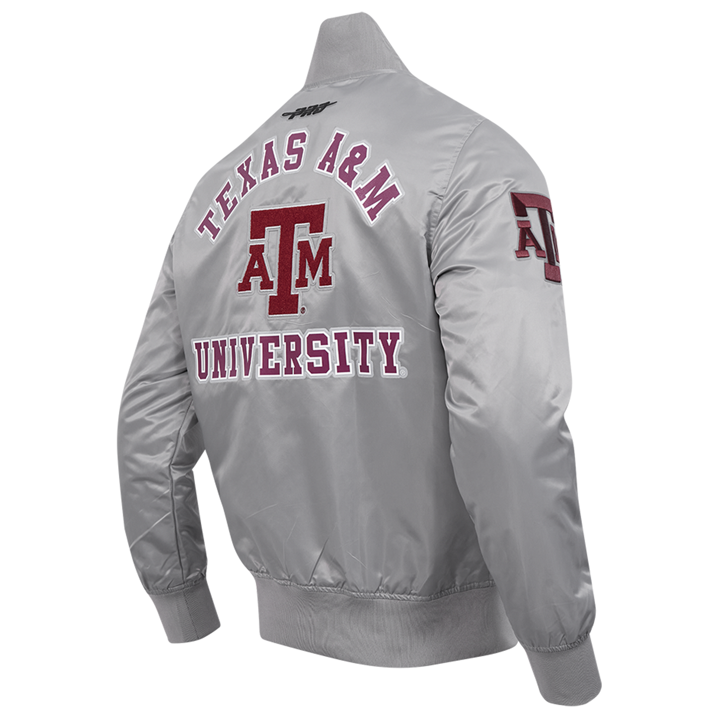 Pro Standard Texas A&M Classic Satin Jacket - Men's - Gray/Multi