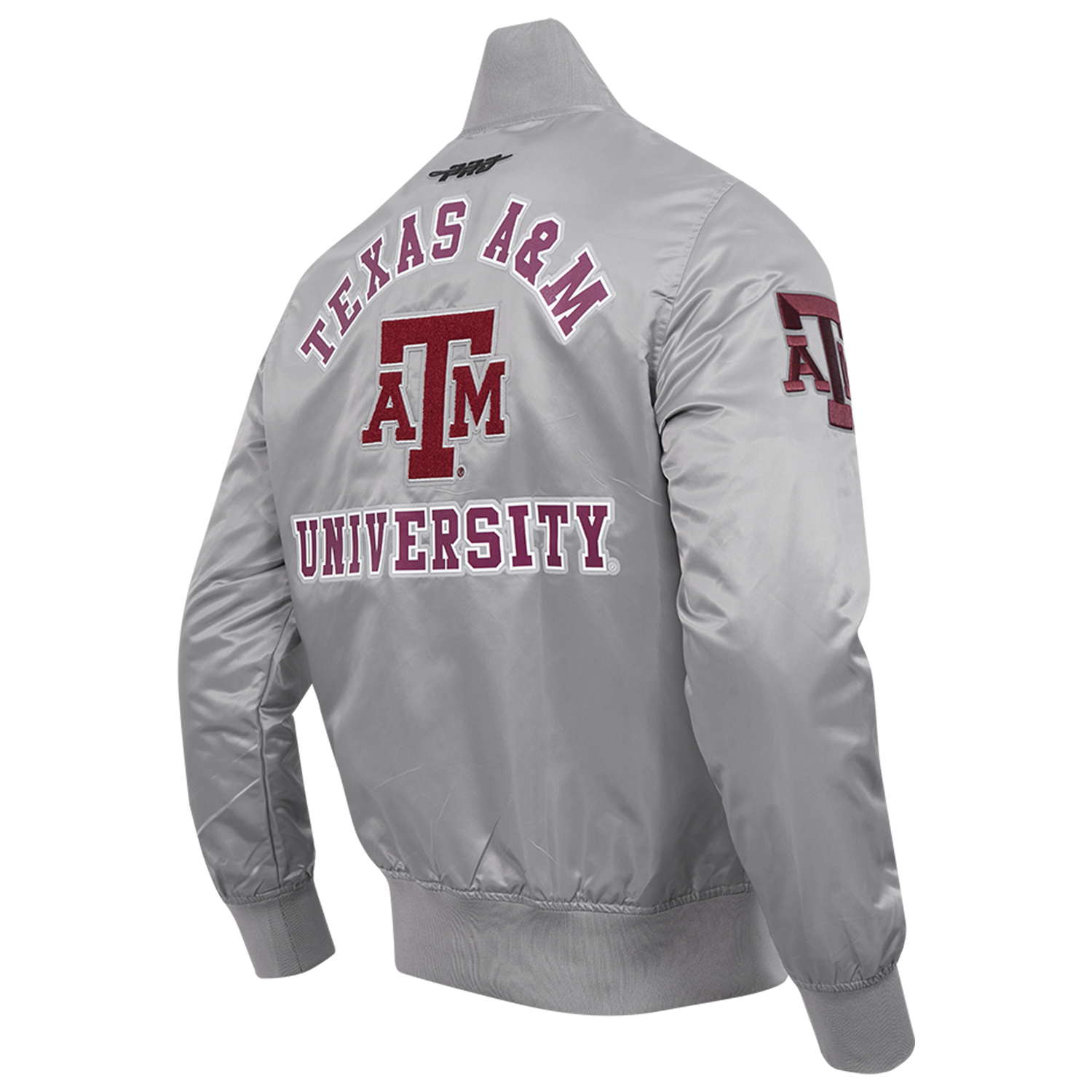 Pro Standard Texas A&M Classic Satin Jacket - Men's - Gray/Multi