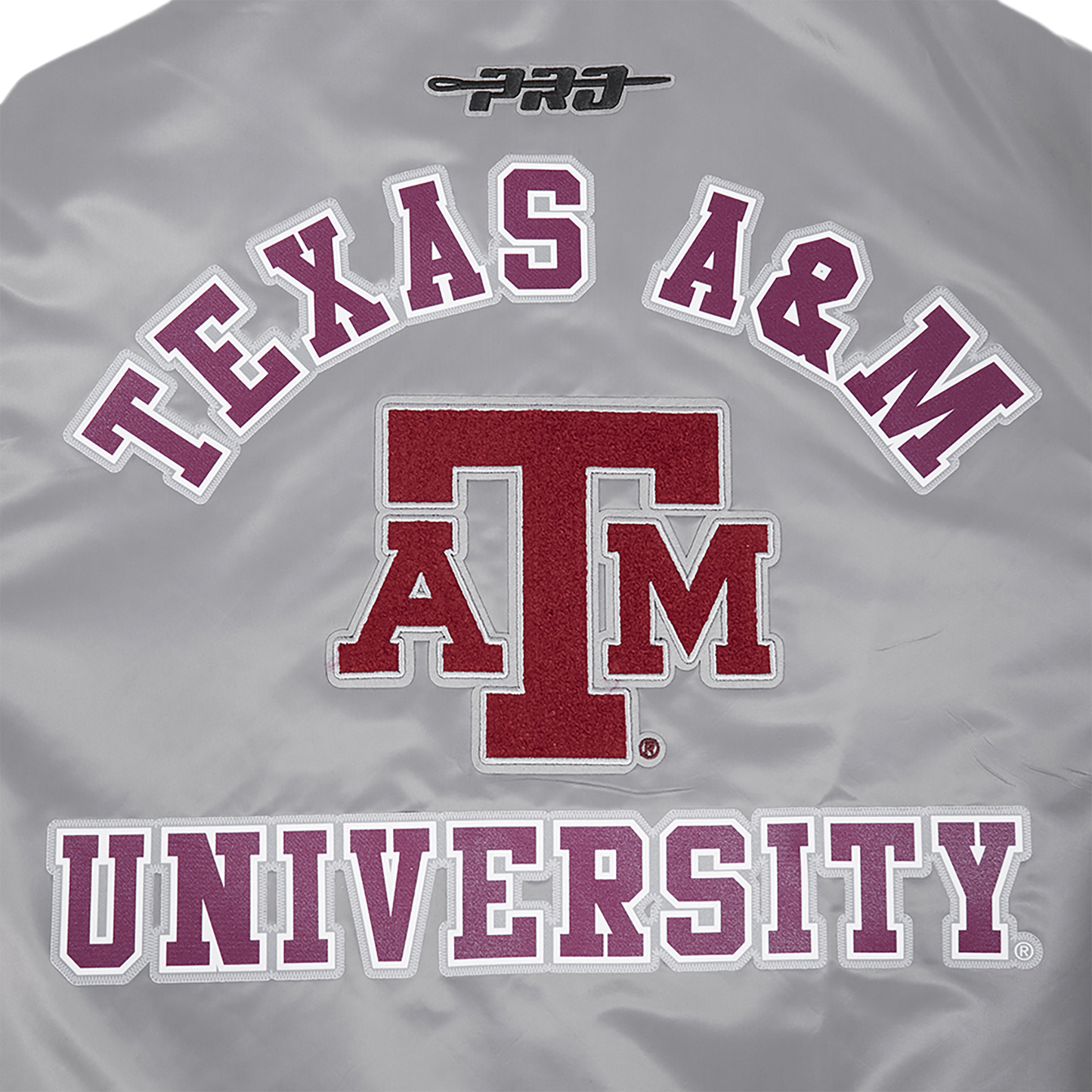 Pro Standard Texas A&M Classic Satin Jacket - Men's - Gray/Multi