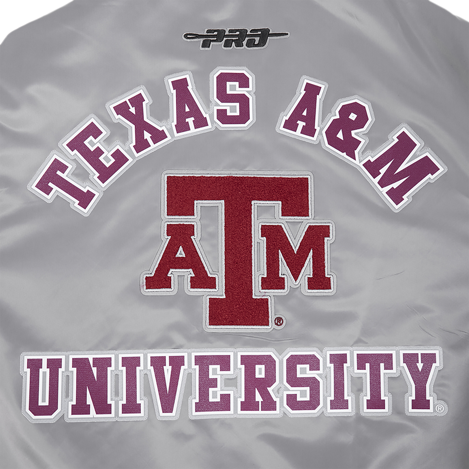 Pro Standard Texas A&M Classic Satin Jacket - Men's - Gray/Multi