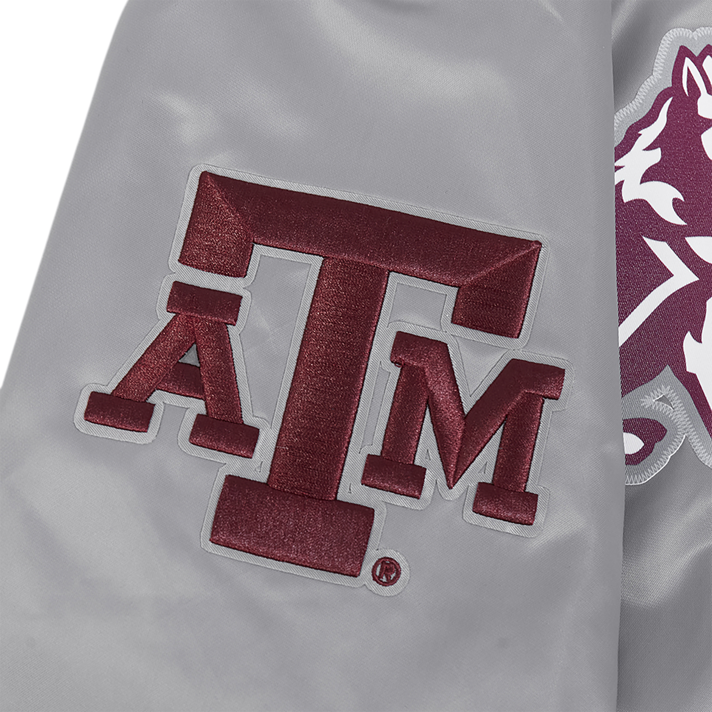 Pro Standard Texas A&M Classic Satin Jacket - Men's - Gray/Multi