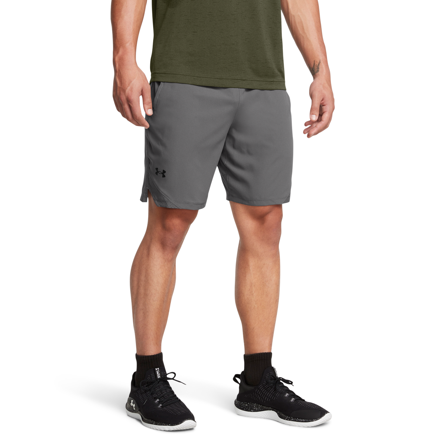 Under Armour Vanish Woven Shorts - Men's - Castlerock/Black