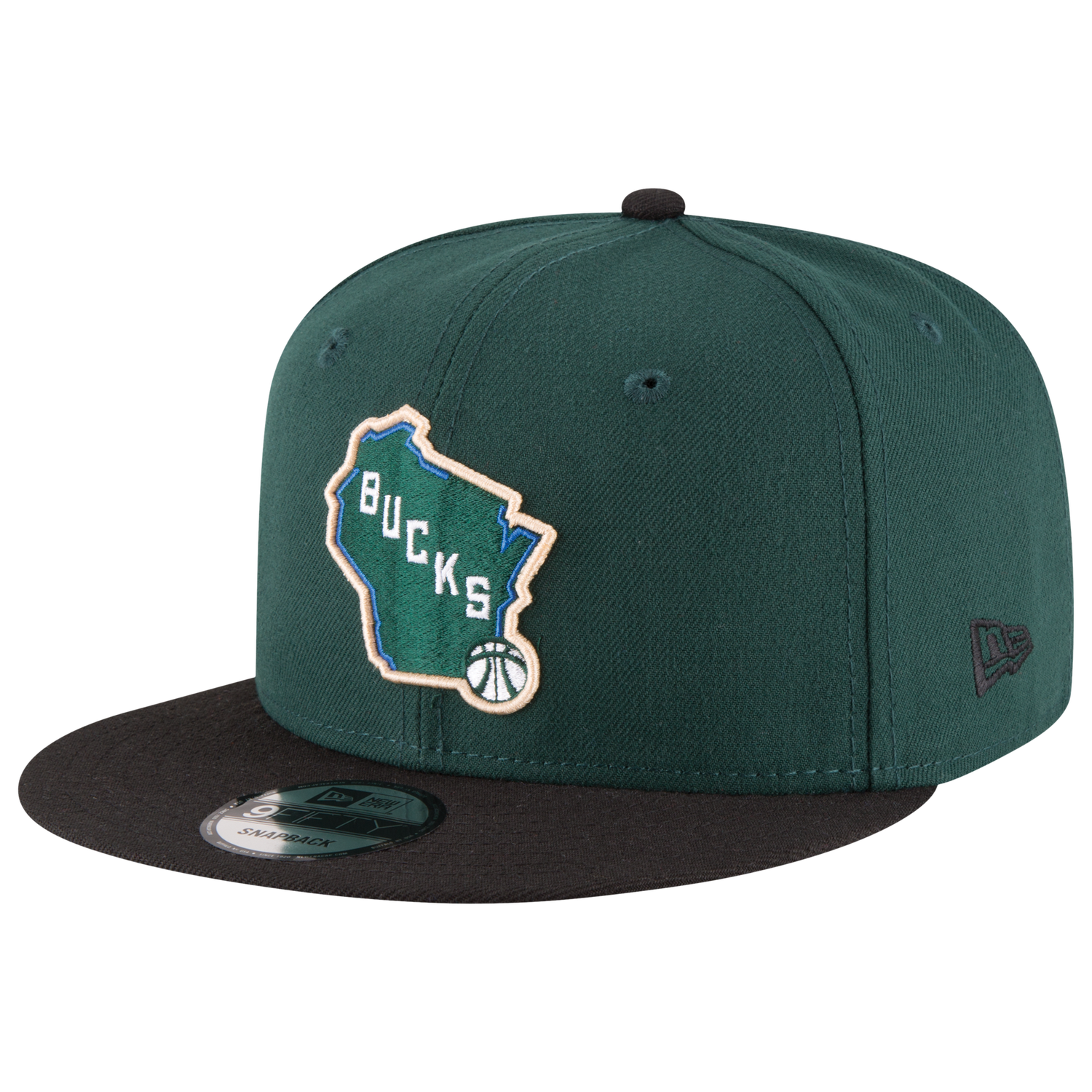 New Era Bucks 2T T/C - Men's - Black/Green