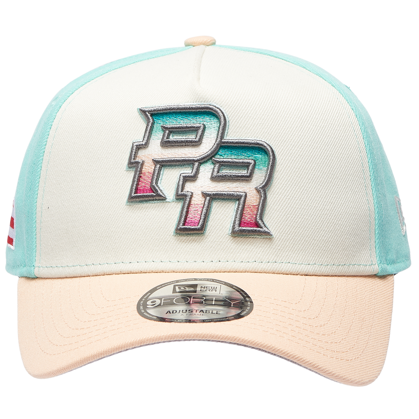New Era Puerto Rico Santurce 9FORTY A-Frame 2 Tone Cap - Men's - White/Multi