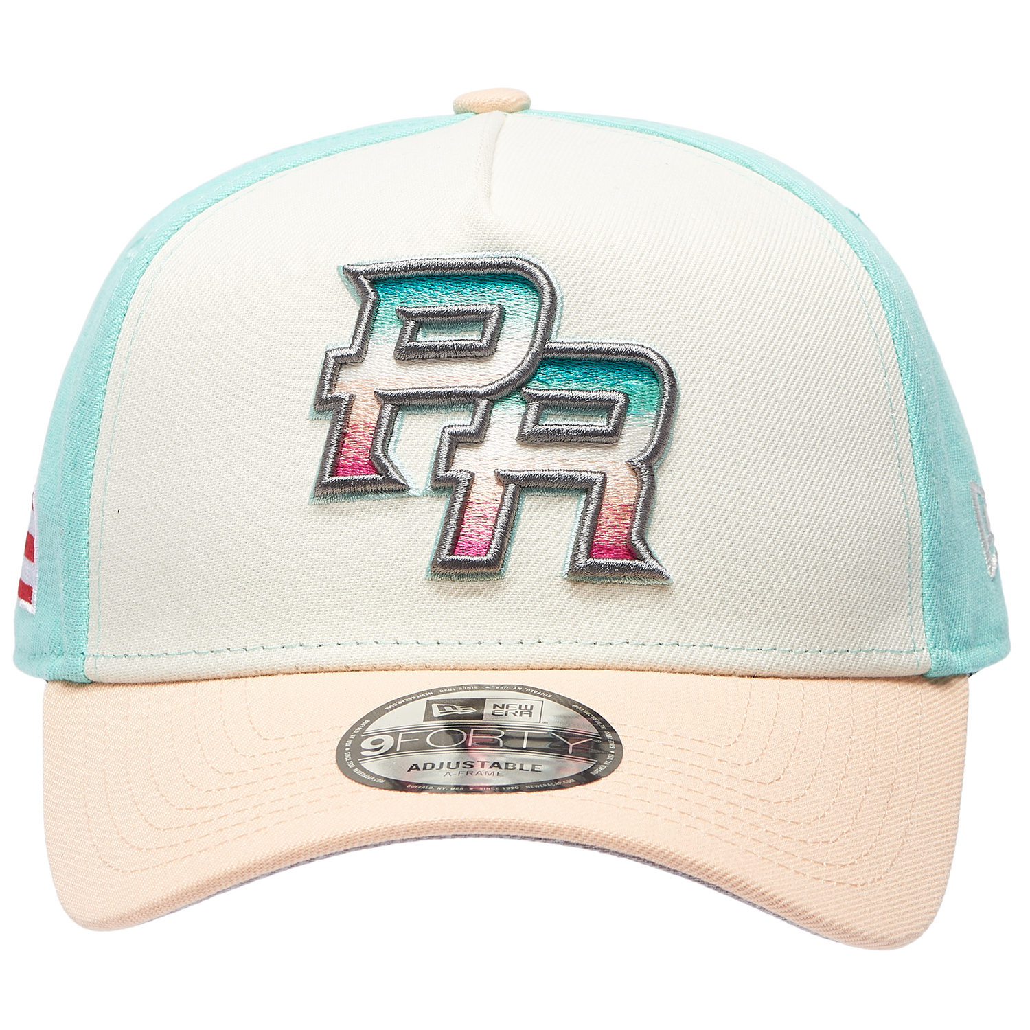 New Era Puerto Rico Santurce 9FORTY A-Frame 2 Tone Cap - Men's - White/Multi