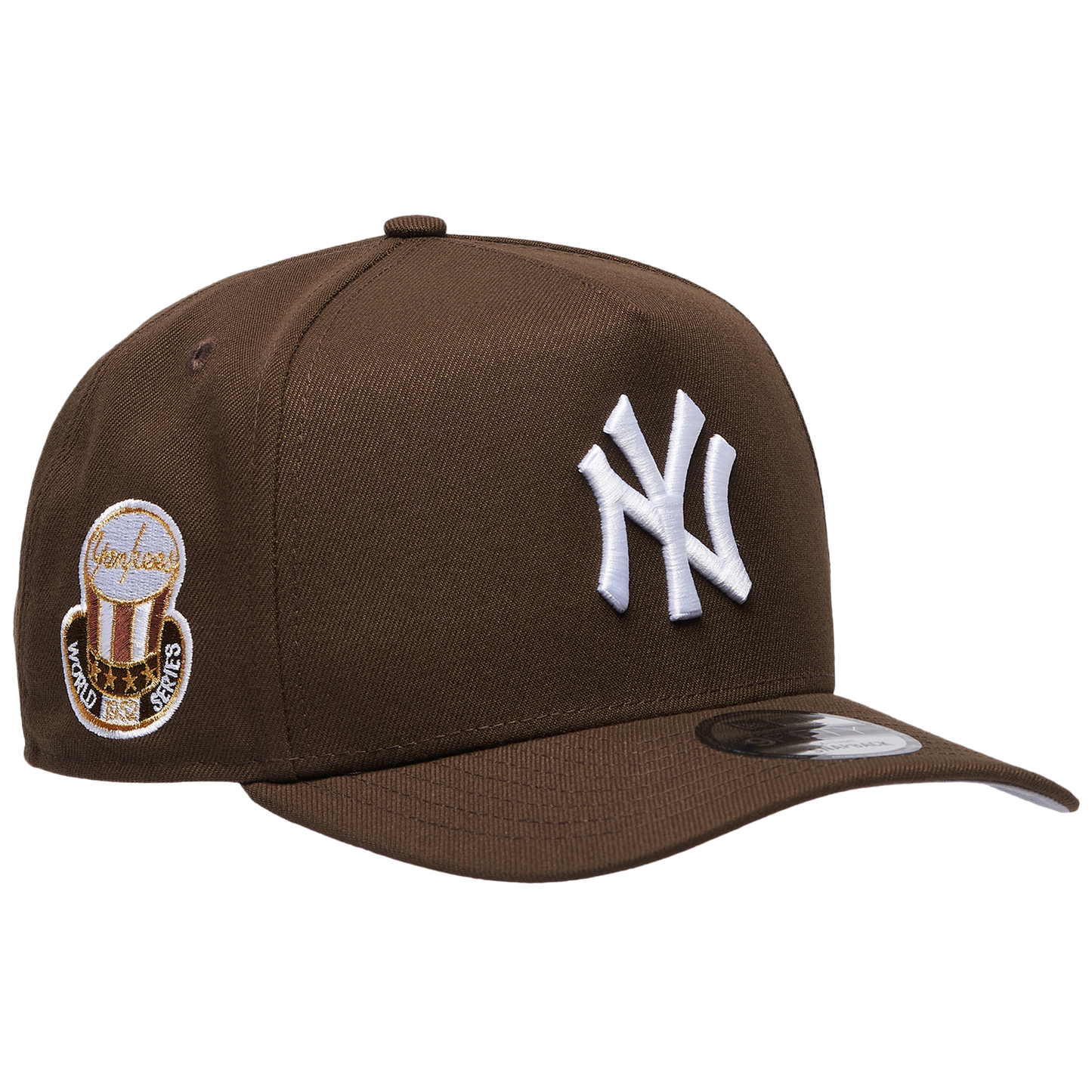 New Era Yankees 9Fifty A Frame World Series Cap - Men's - Walnut/White