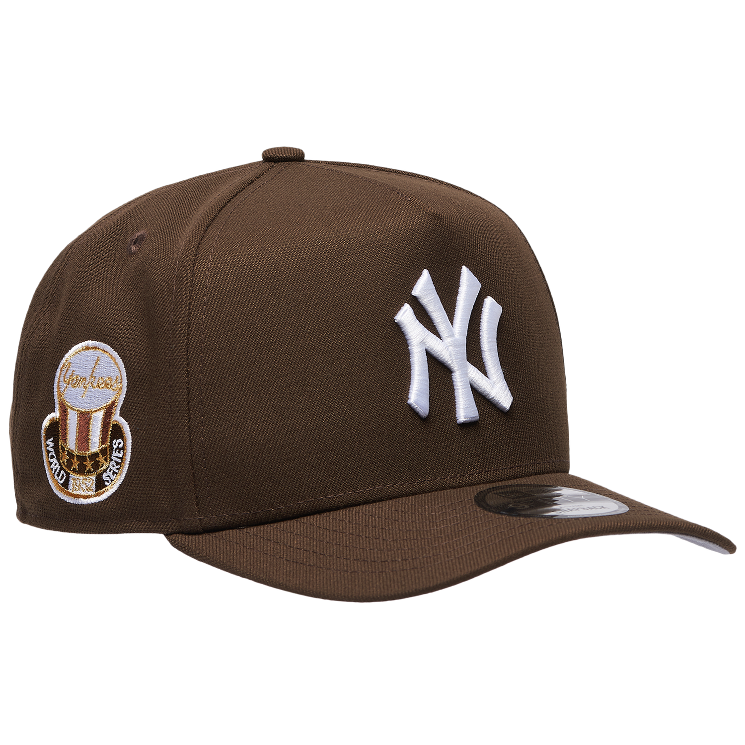 New Era Yankees 9Fifty A Frame World Series Cap - Men's - Walnut/White