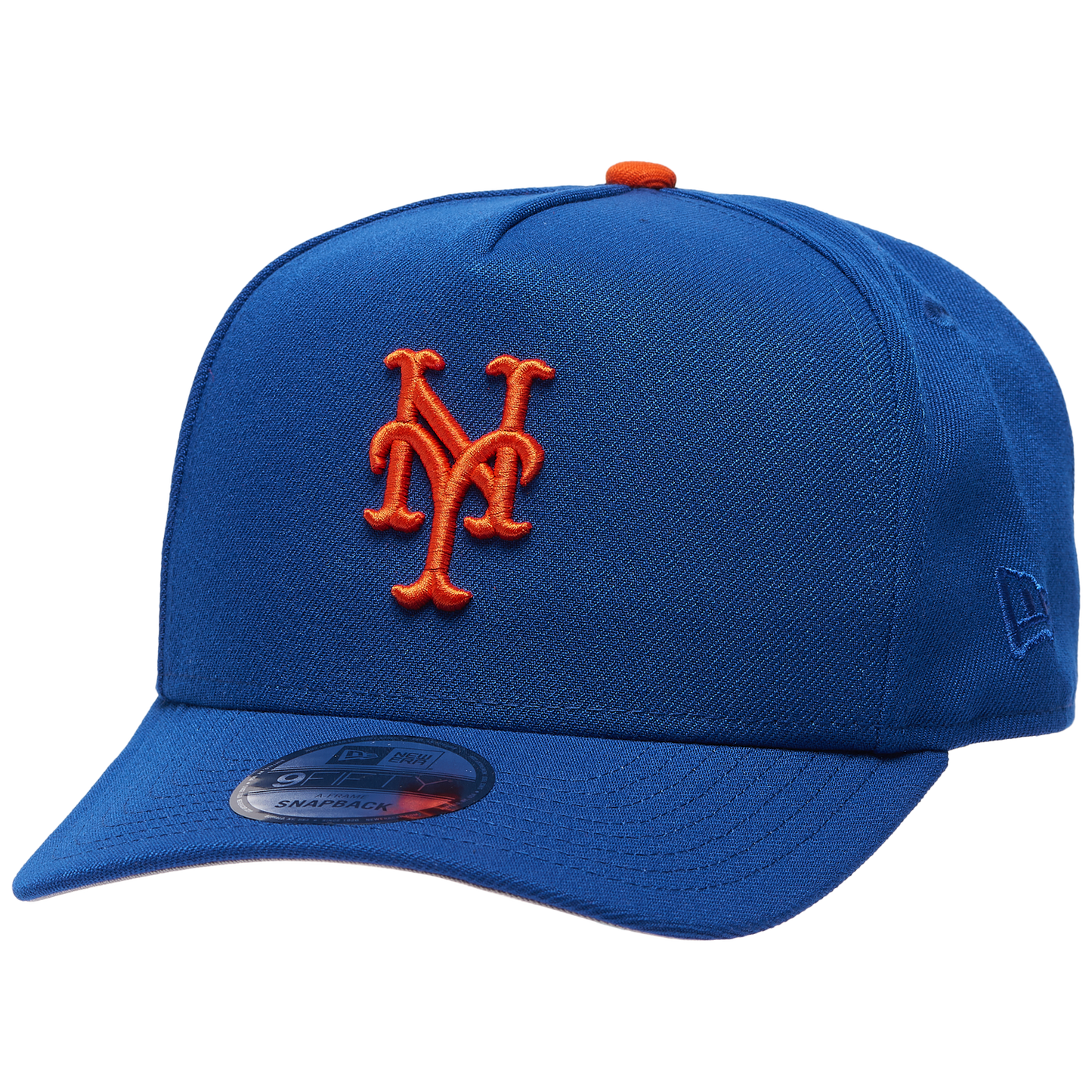 New Era Mets 950 A Frame 25th Anniversary Curved Cap - Men's - Royal/Orange