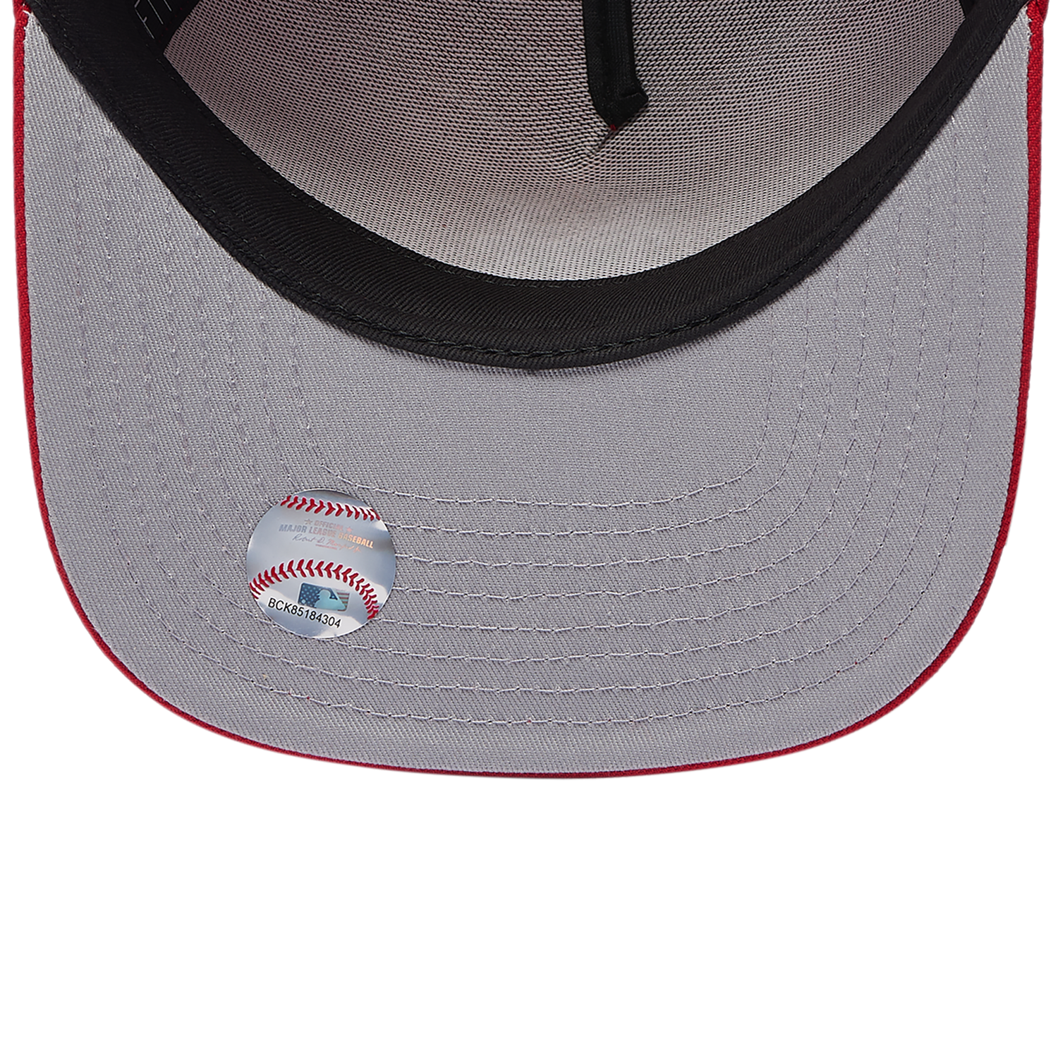 New Era Mets 950 A Frame 50th Anniversary Curved Cap - Men's - Scarlet/Scarlet