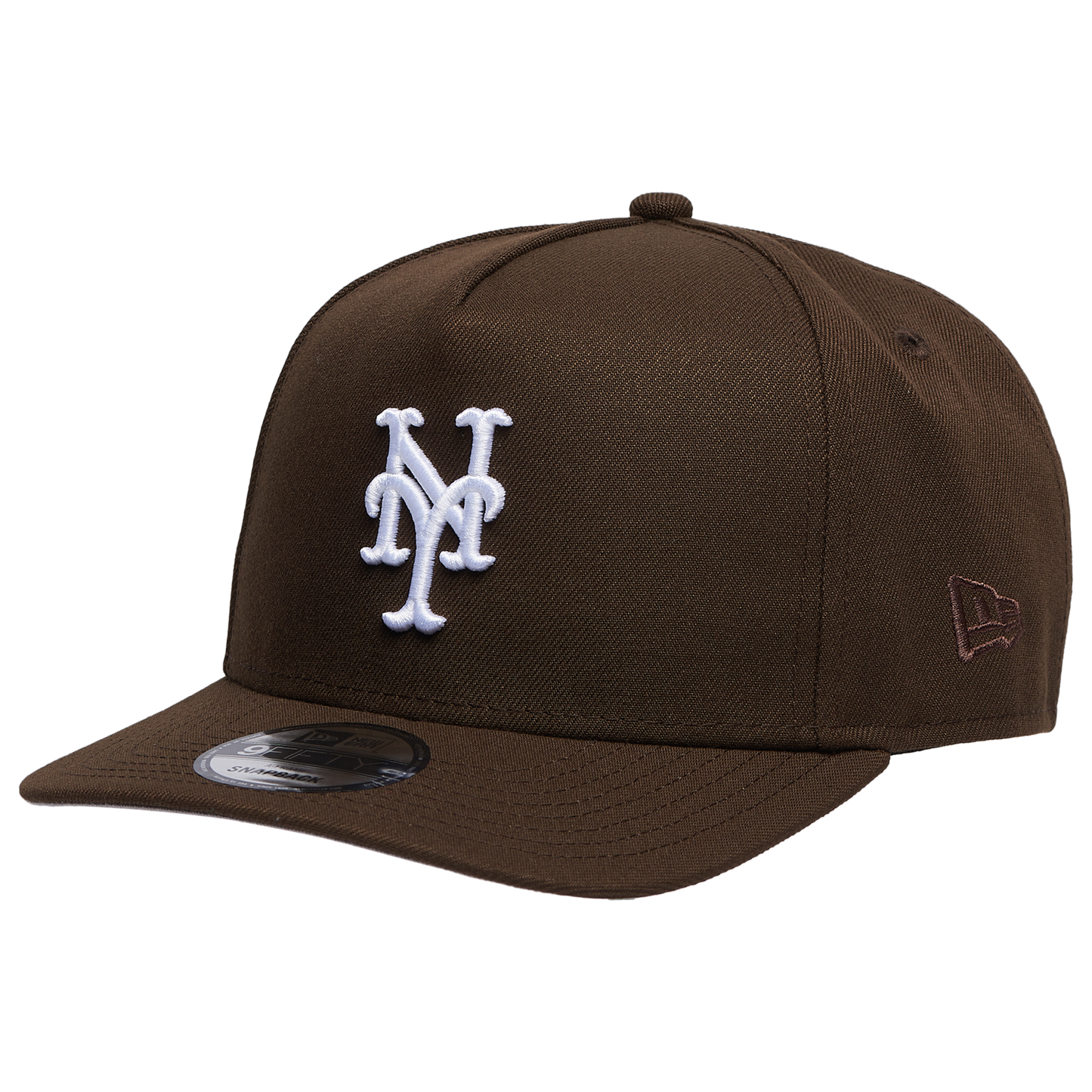 New Era Mets 950 A Frame 40th Anniversary Curved Cap - Men's - Walnut/Brown