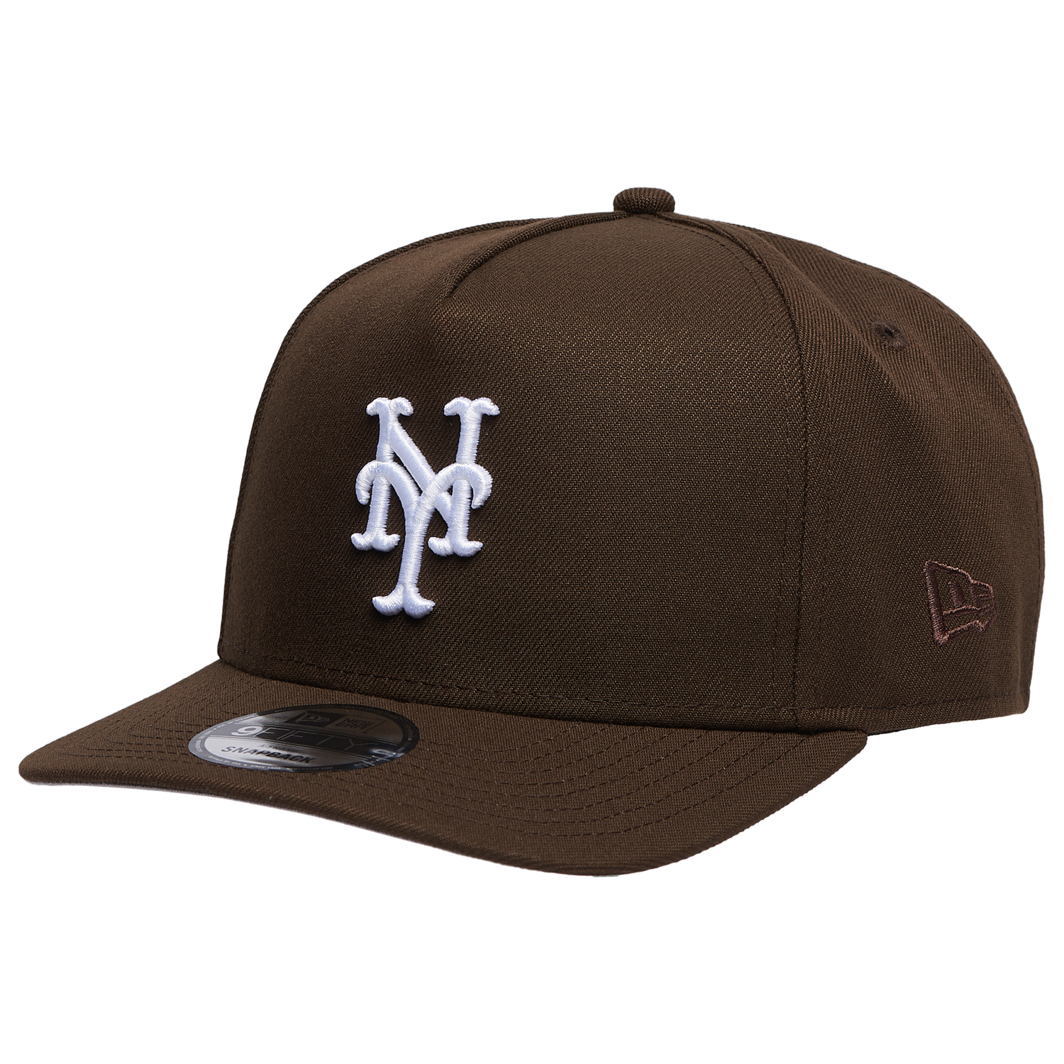 New Era Mets 950 A Frame 40th Anniversary Curved Cap - Men's - Walnut/Brown