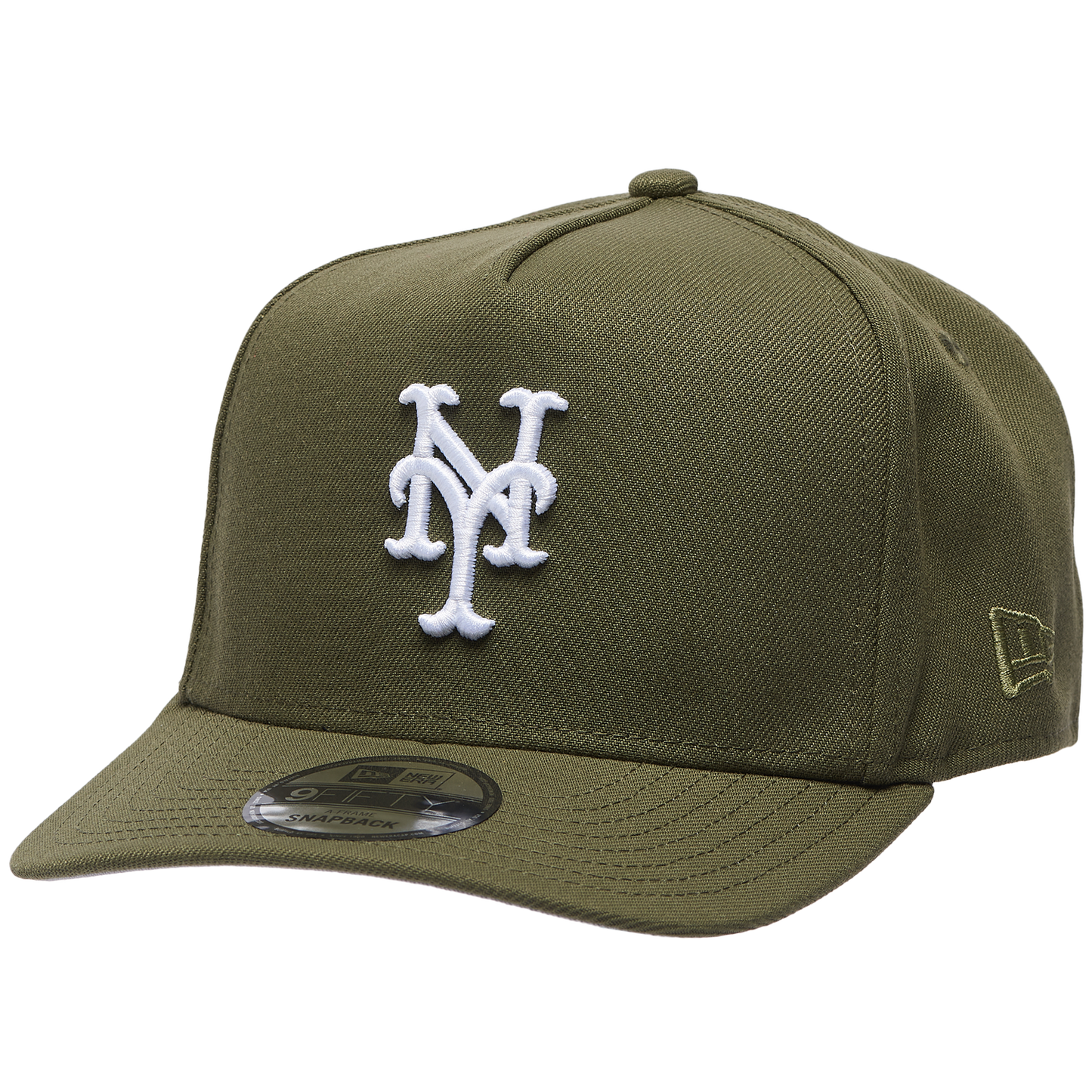 New Era Mets 950 A Frame 25th Anniversary Curved Cap - Men's - New Olive/New Olive