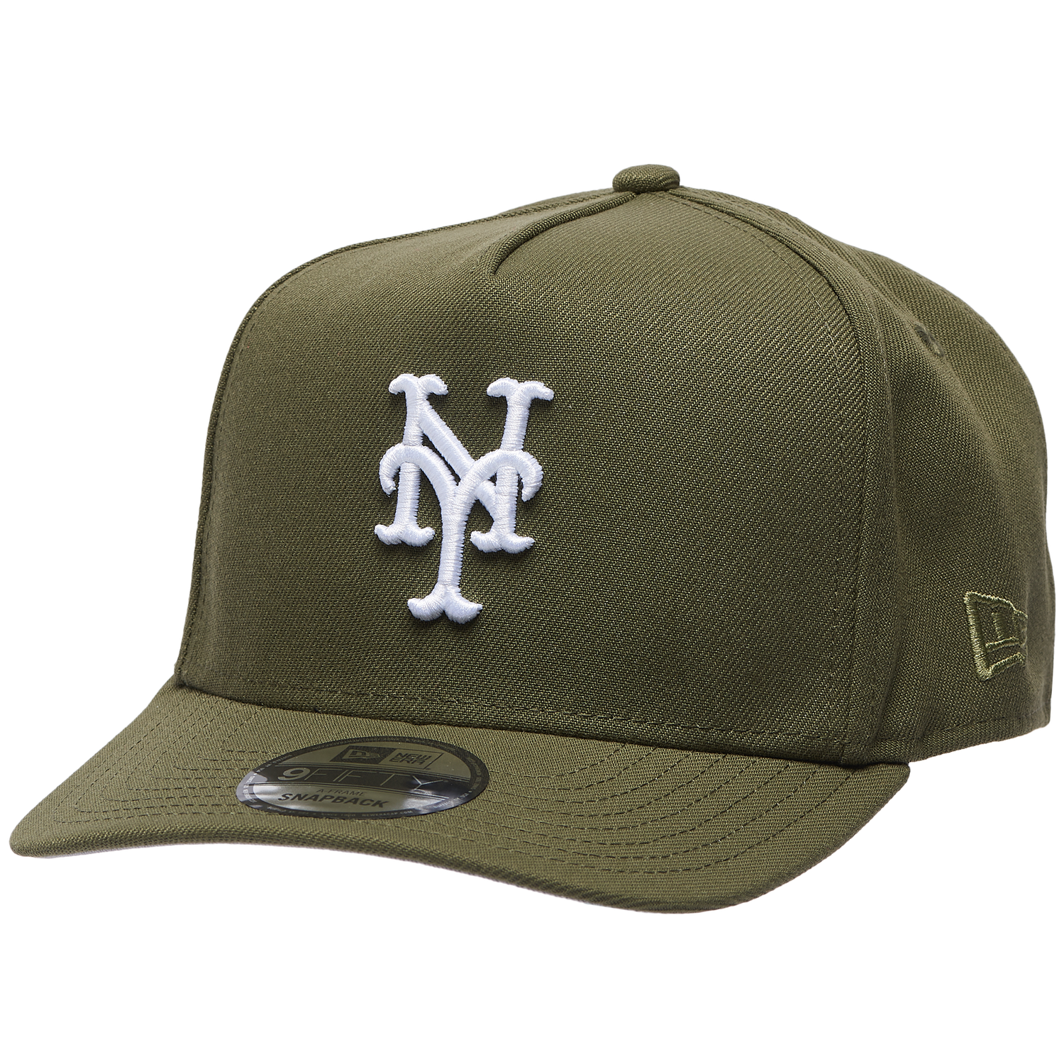 New Era Mets 950 A Frame 25th Anniversary Curved Cap - Men's - New Olive/New Olive