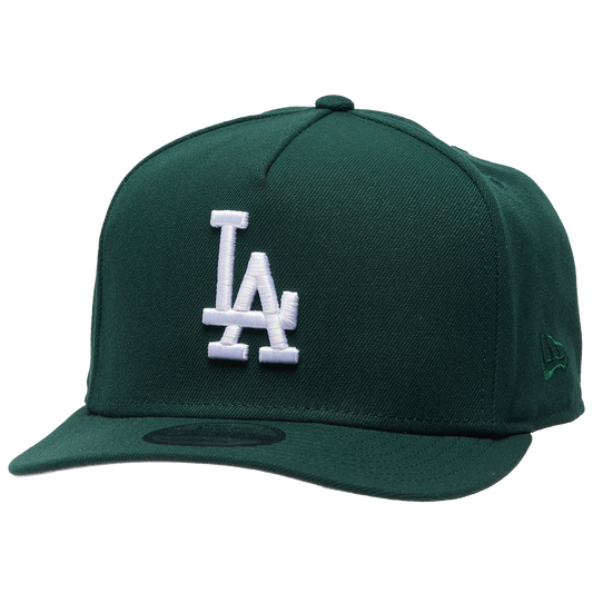New Era Dodgers '24 WS Curved 9FIFTY A-Frame Cap - Men's - Dark Green/White