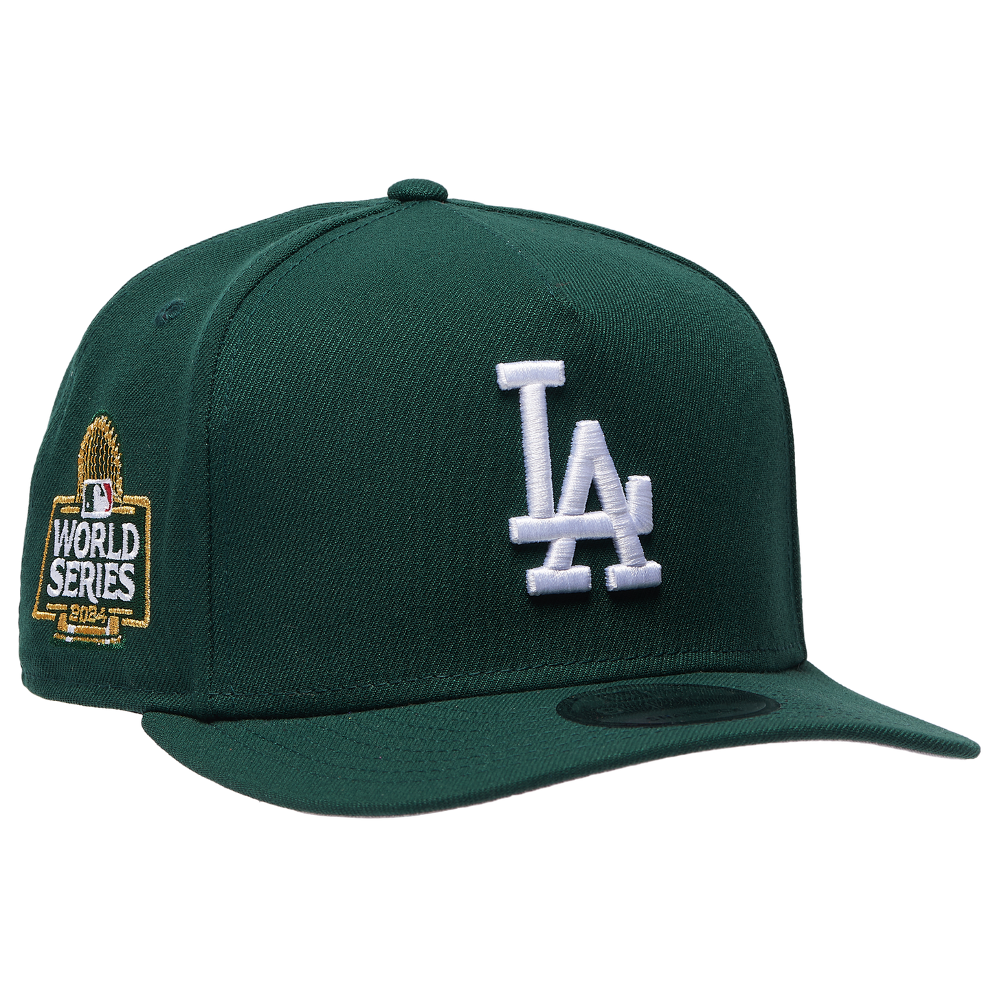 New Era Dodgers '24 WS Curved 9FIFTY A-Frame Cap - Men's - Dark Green/White