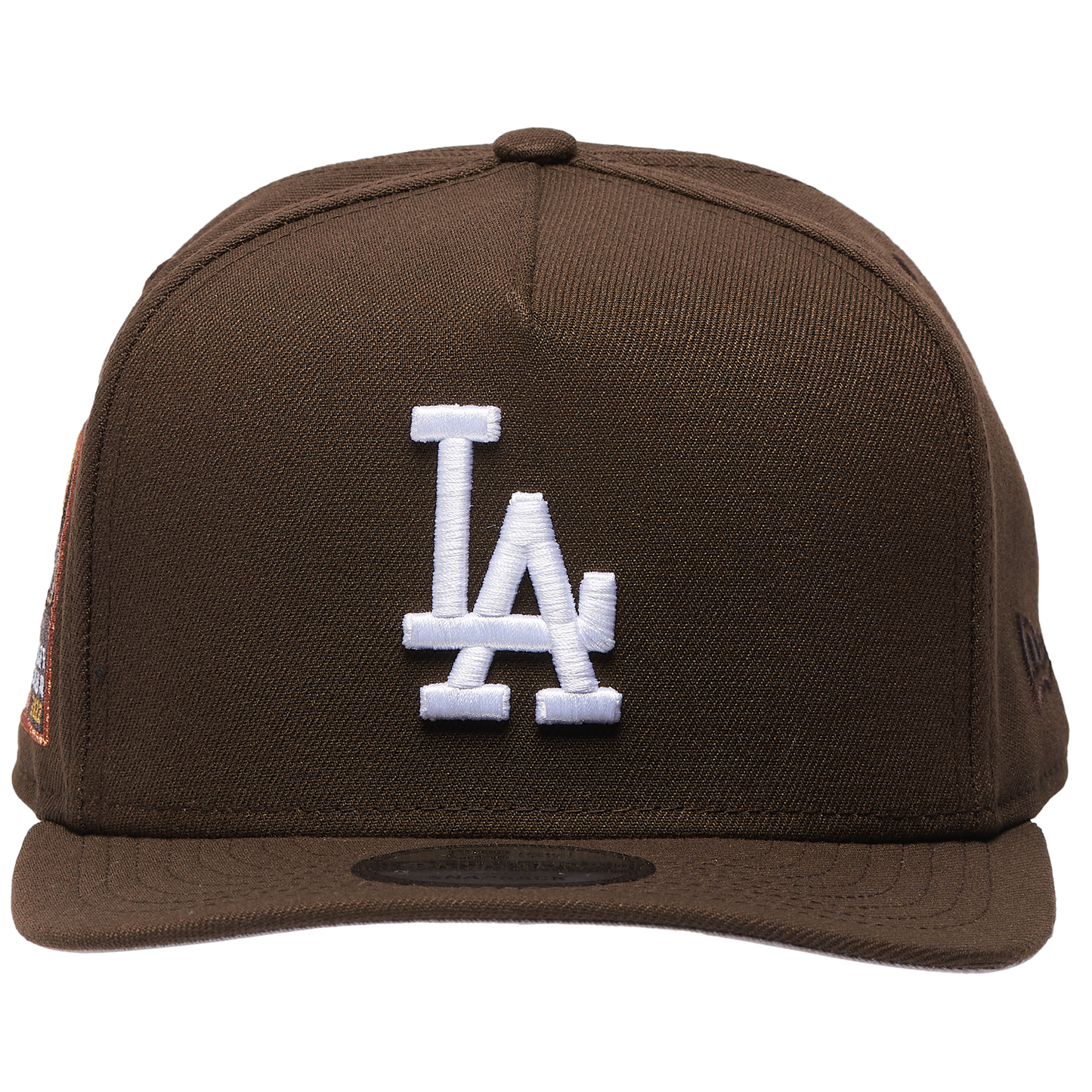 New Era Dodgers 60th Curved 9FIFTY A-Frame Cap - Men's - Walnut/White