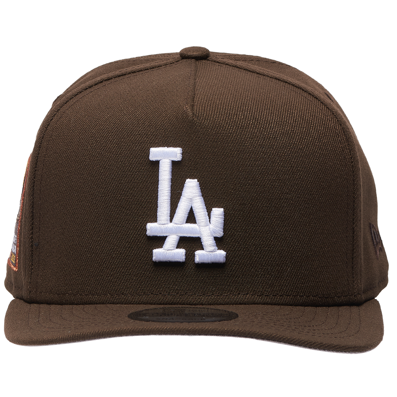 New Era Dodgers 60th Curved 9FIFTY A-Frame Cap - Men's - Walnut/White