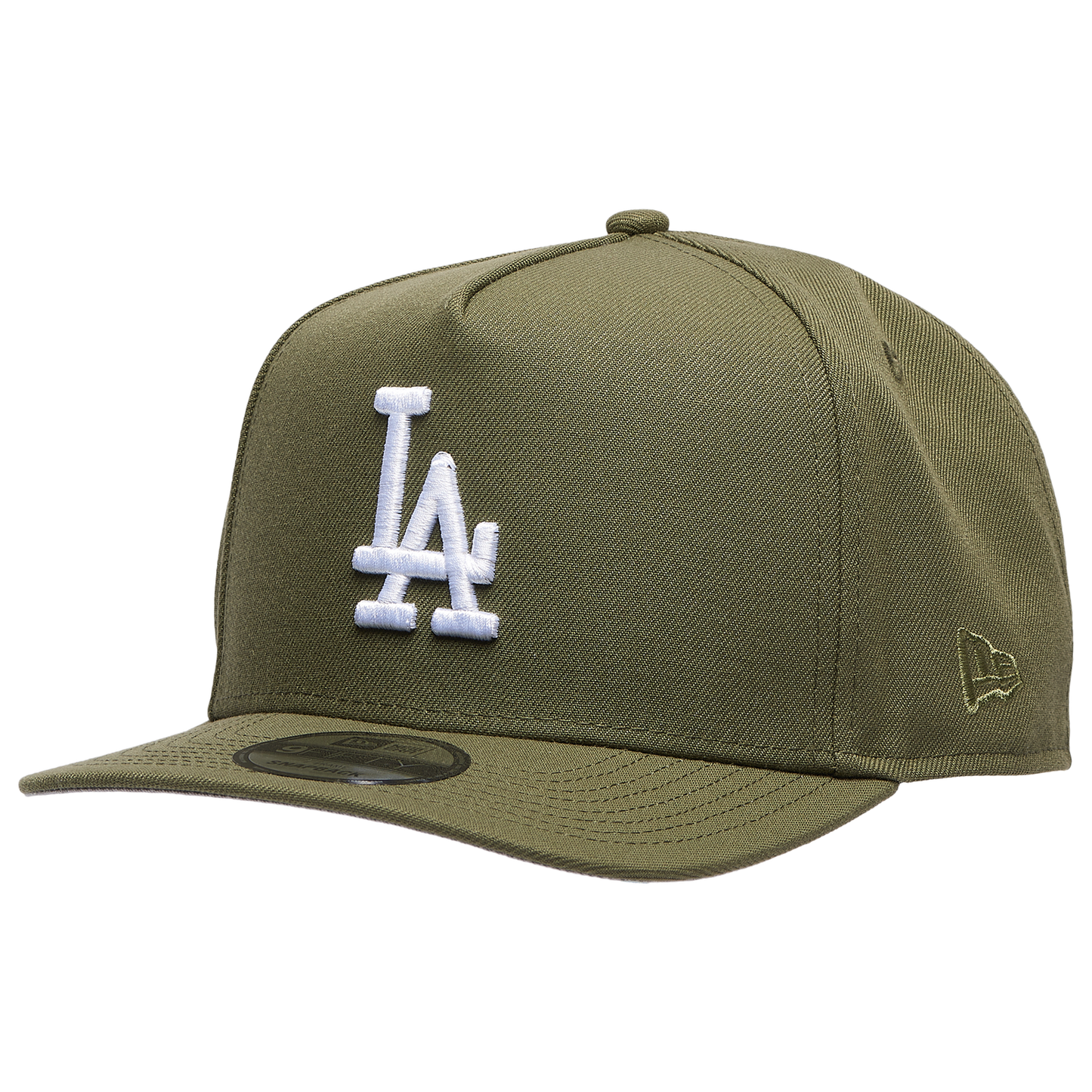 New Era Dodgers 50th Curved 9FIFTY A-Frame Cap - Men's - White/Olive