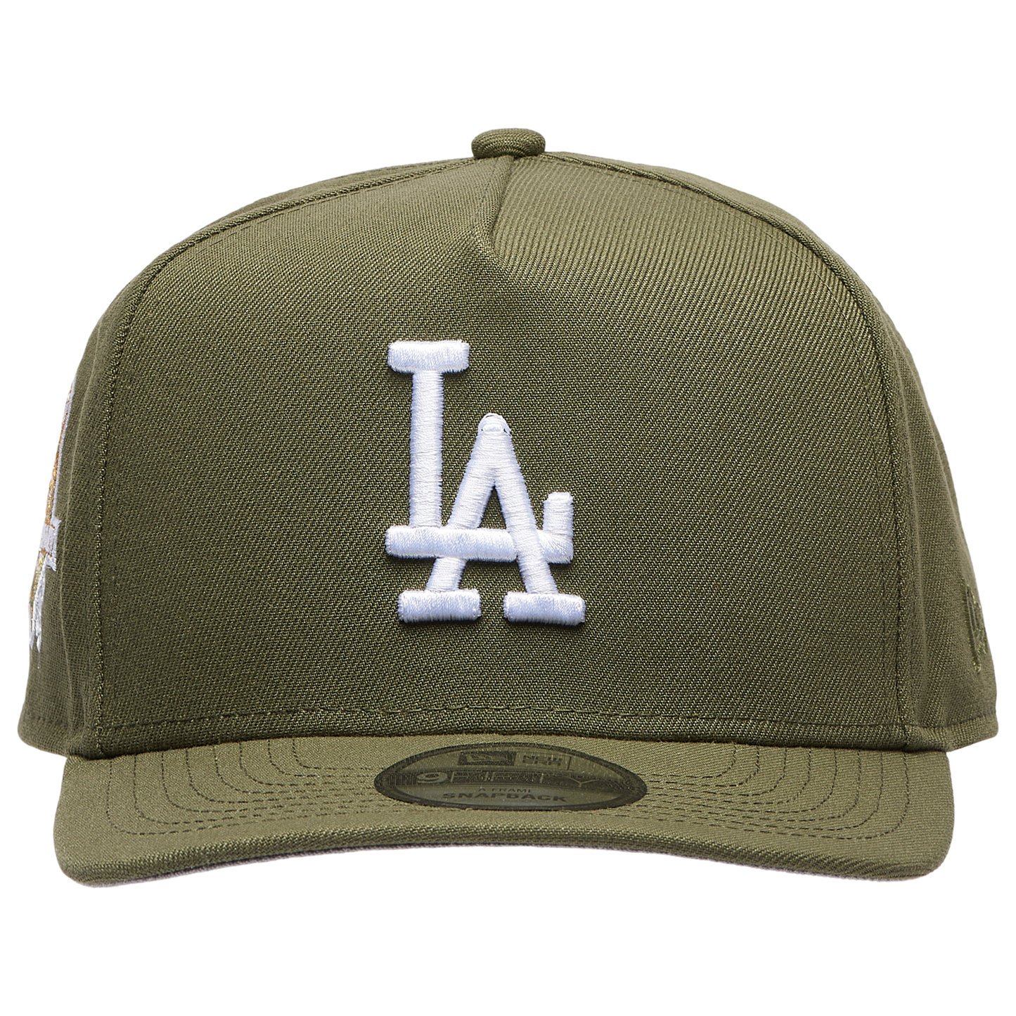 New Era Dodgers 50th Curved 9FIFTY A-Frame Cap - Men's - White/Olive