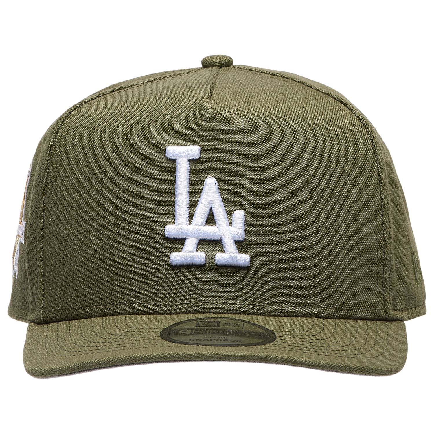 New Era Dodgers 50th Curved 9FIFTY A-Frame Cap - Men's - White/Olive