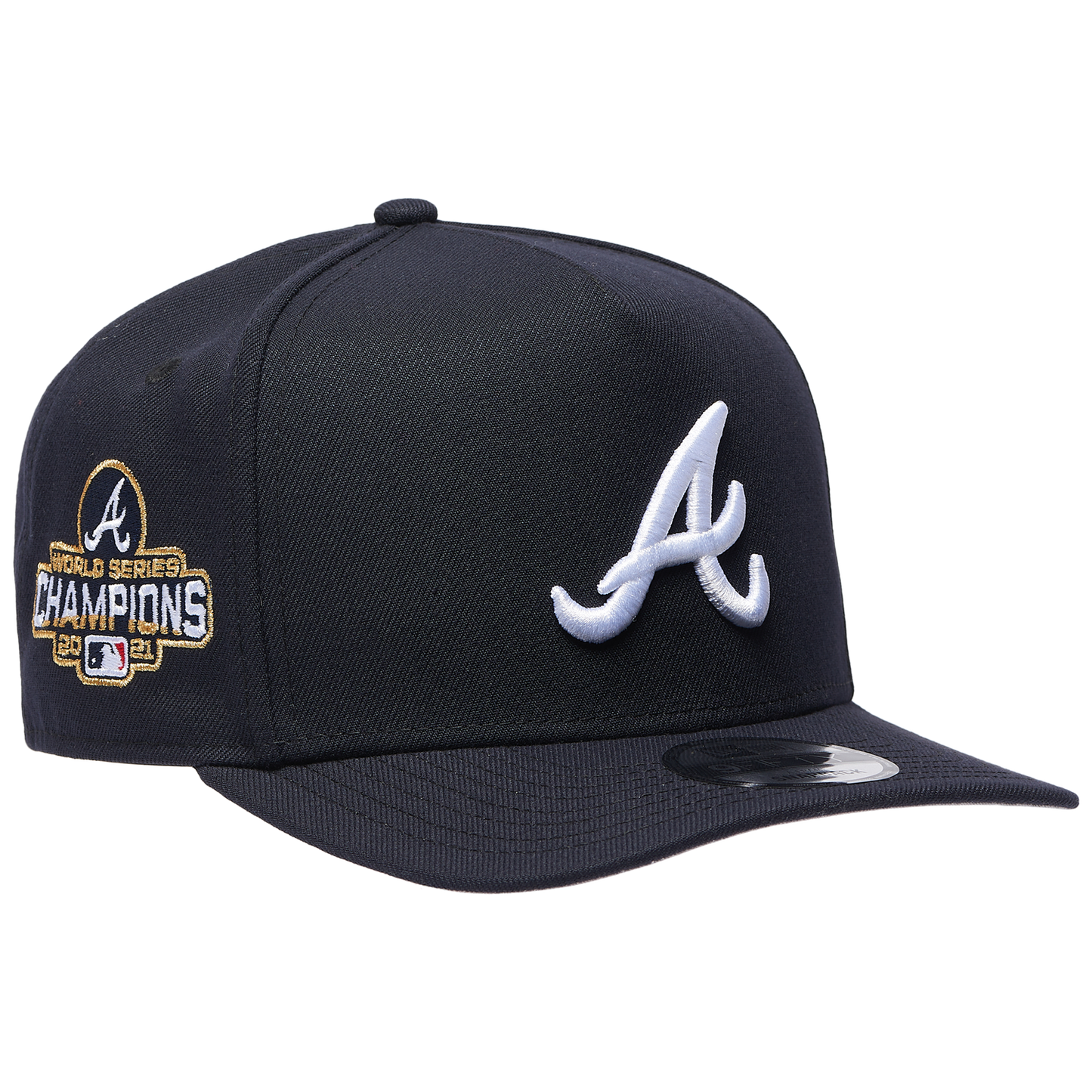 New Era Braves '21 WS Curved 9FIFTY A-Frame Cap - Men's - Navy/White
