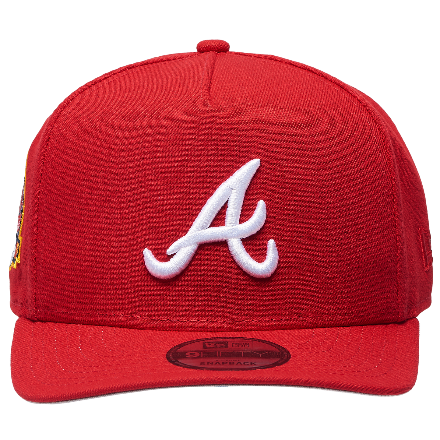 New Era Braves 40th Curved 9FIFTY A-Frame Cap - Men's - Scarlet/White