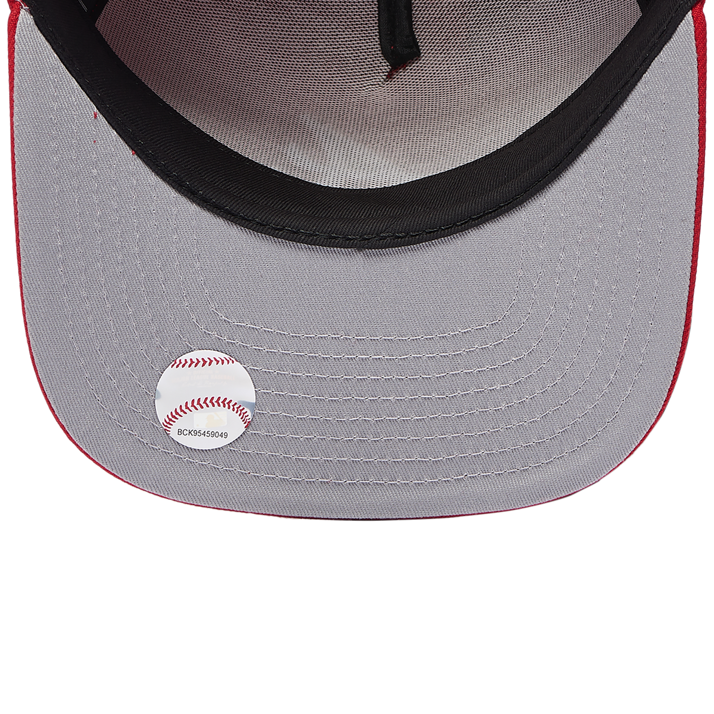 New Era Braves 40th Curved 9FIFTY A-Frame Cap - Men's - Scarlet/White