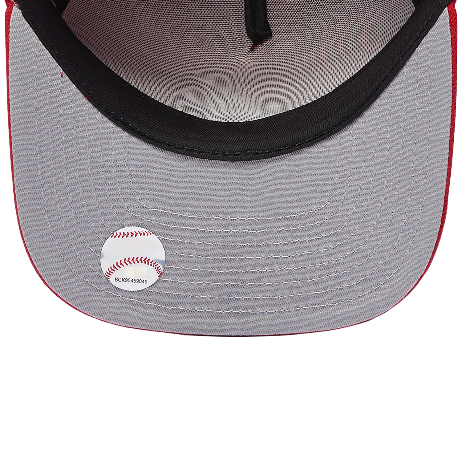 New Era Braves 40th Curved 9FIFTY A-Frame Cap - Men's - Scarlet/White