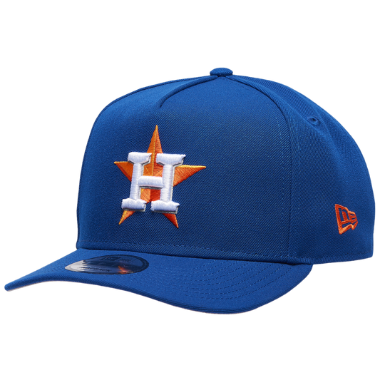 New Era Astros 86 All-Star Game 9FIFTY A-Frame Curve Cap - Men's - Light Royal/Orange