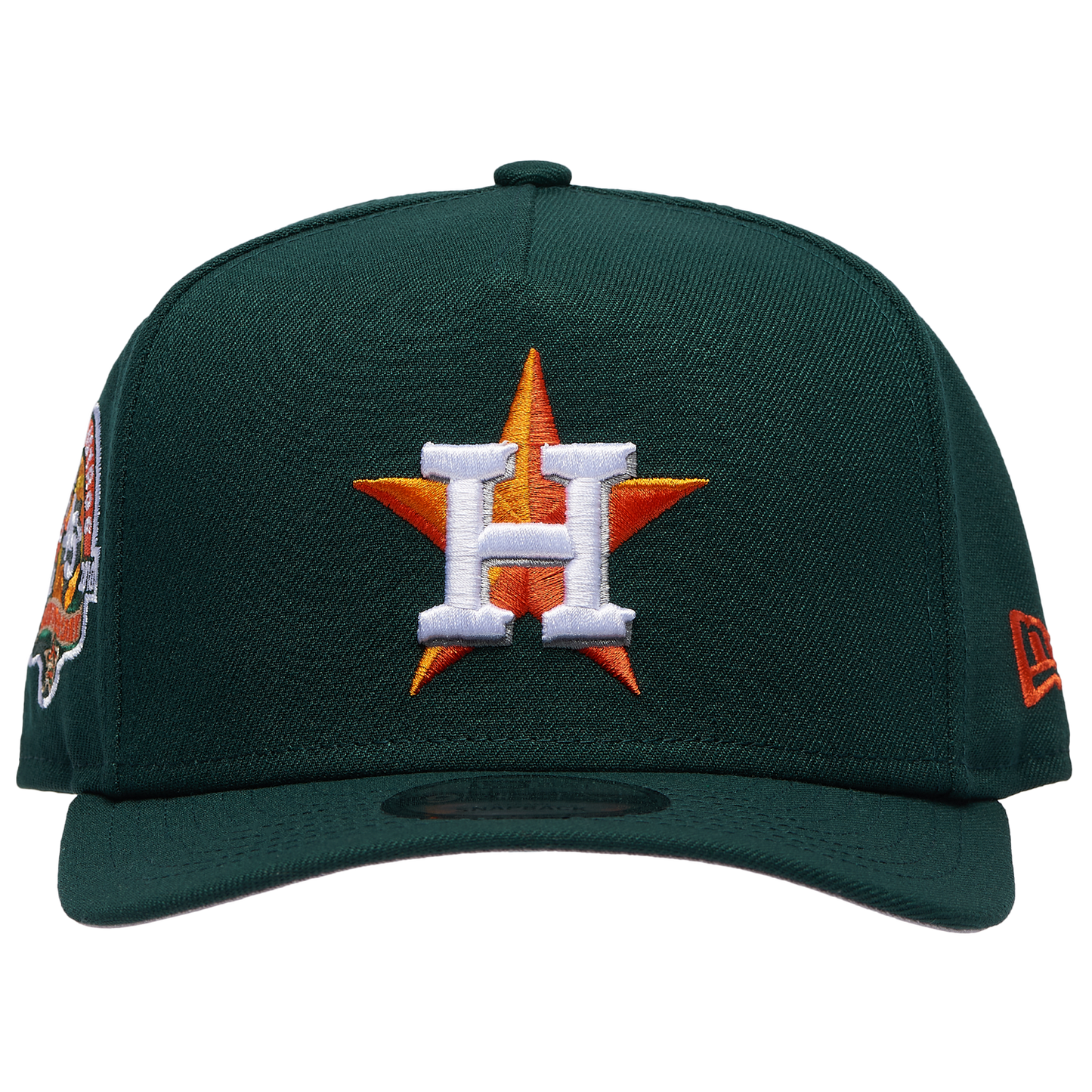 New Era Houston Astros 45th 9FIFTY A-Frame Curve Cap - Men's - Orange/Dark Green