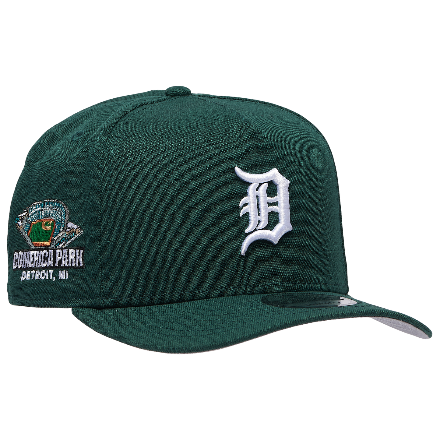 New Era Detroit Tigers Standard 9FIFTY A-Frame Curve Cap - Men's - Dark Green/White