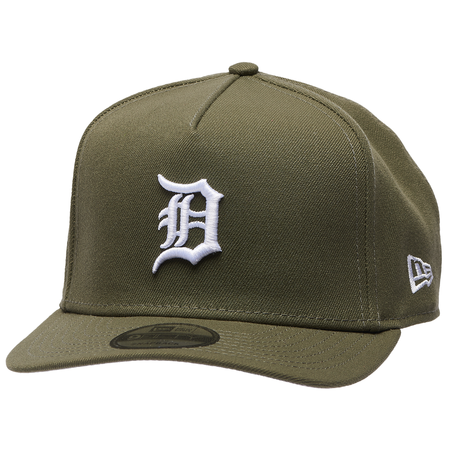 New Era Detroit Tigers Standard 9FIFTY A-Frame Cap - Men's - New Olive/White