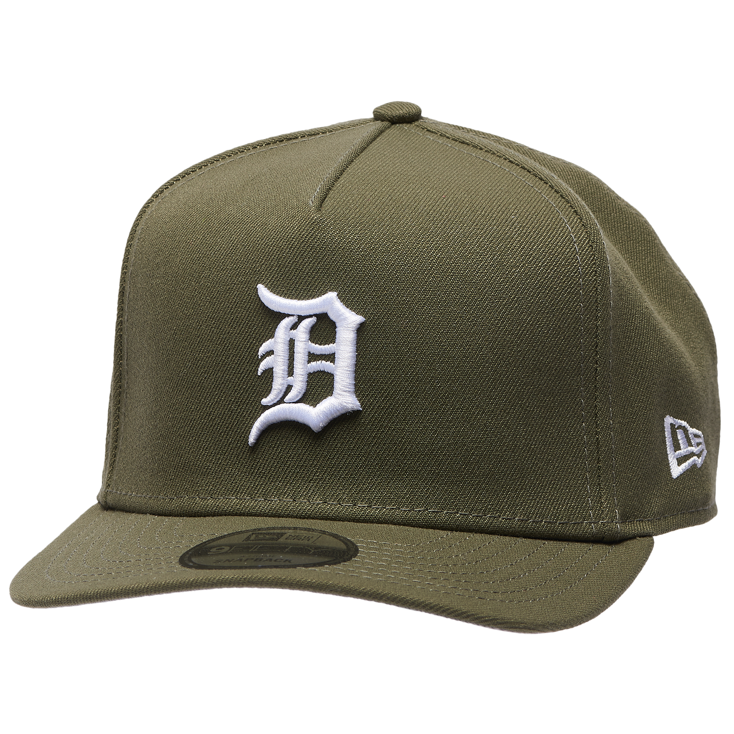 New Era Detroit Tigers Standard 9FIFTY A-Frame Cap - Men's - New Olive/White