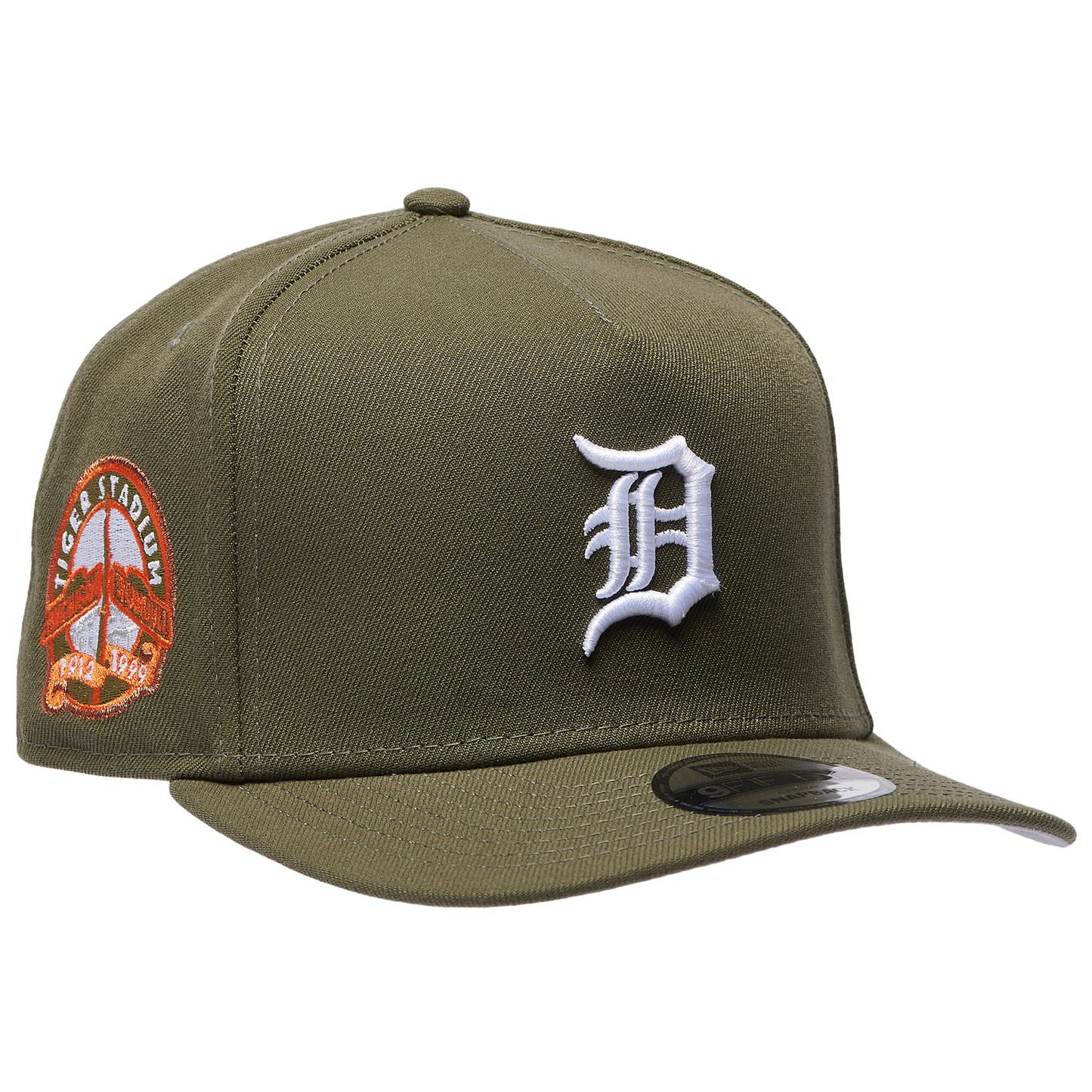 New Era Detroit Tigers Standard 9FIFTY A-Frame Cap - Men's - New Olive/White