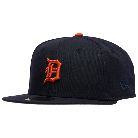 New Era Detroit Tigers 1984 World Series 59FIFTY Cap - Men's - Navy/Orange
